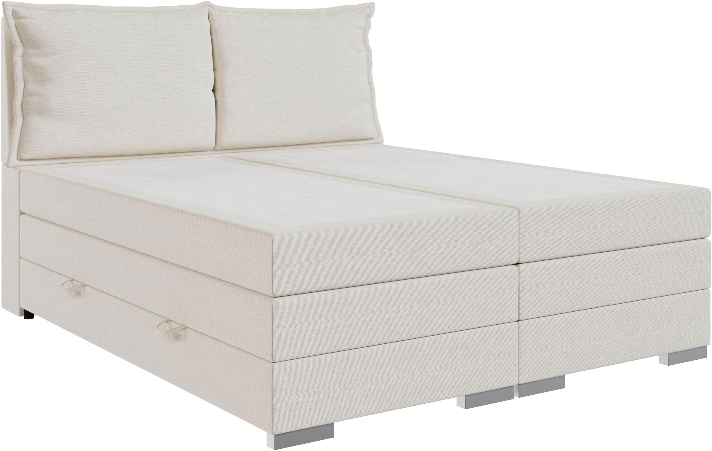 FORTE Boxspringbett »Pillows« in verschiedenen Farben erhältlich