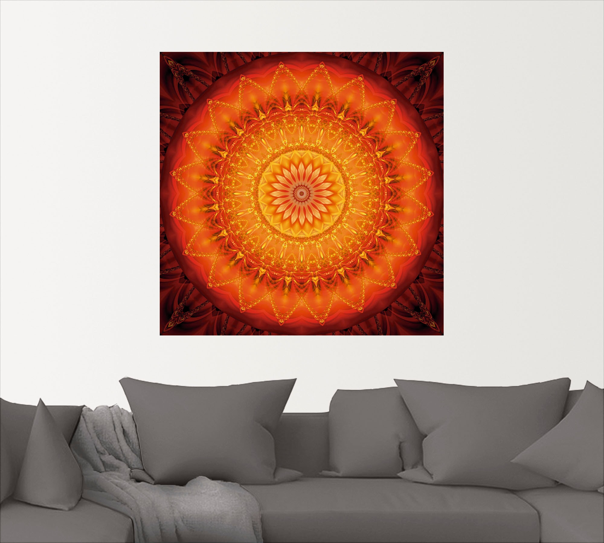 Artland Wandbild »Mandala Energie 1«, Muster, (1 St.), als Leinwandbild, Poster, Wandaufkleber in verschied. Größen