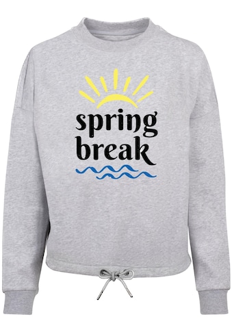 Sweater »Merchcode Damen Ladies Spring break - Oversize Crewneck«