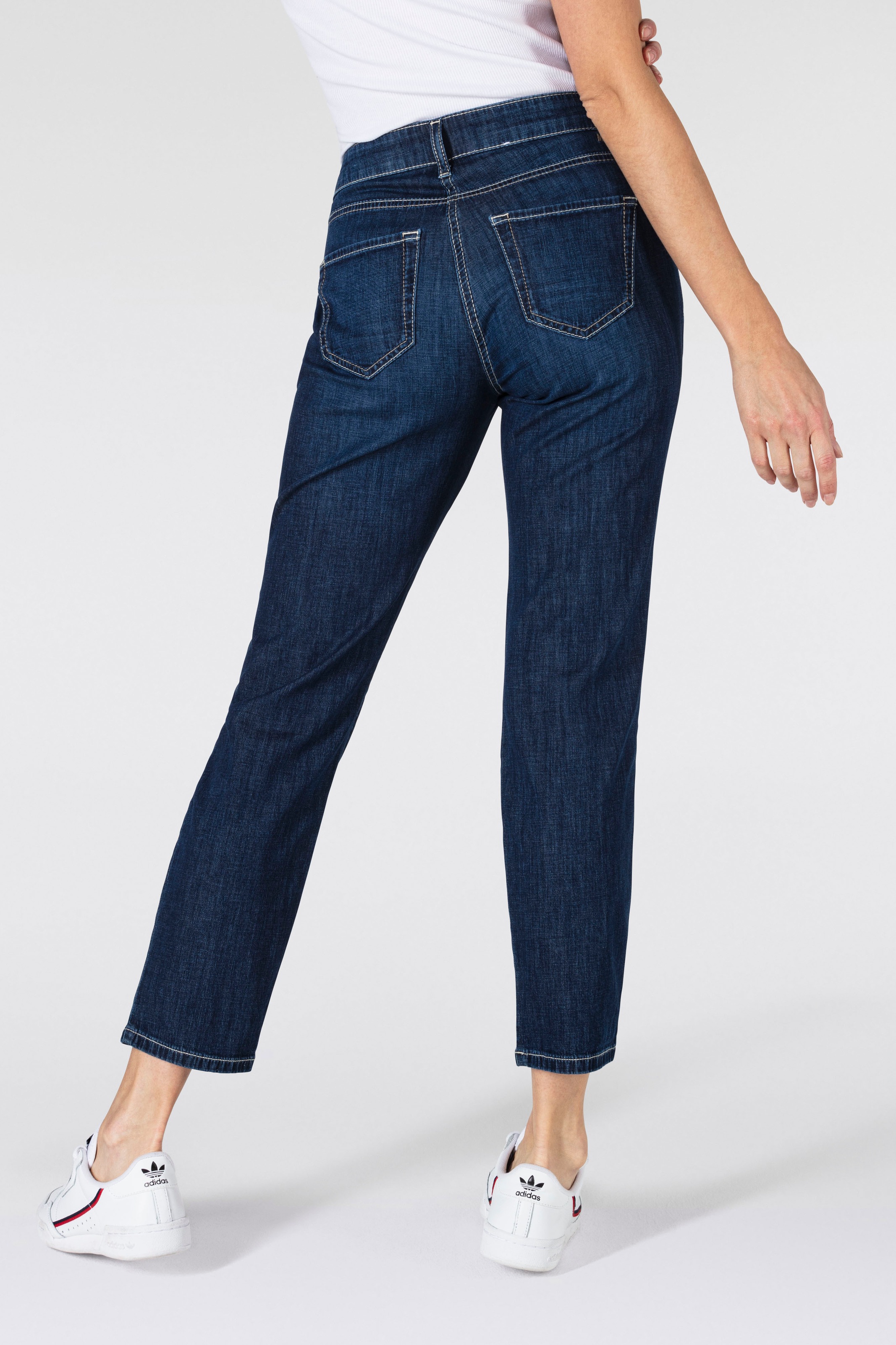 MAC Ankle-Jeans "Slim 7/8", Kontrastfarbene Nähte günstig online kaufen