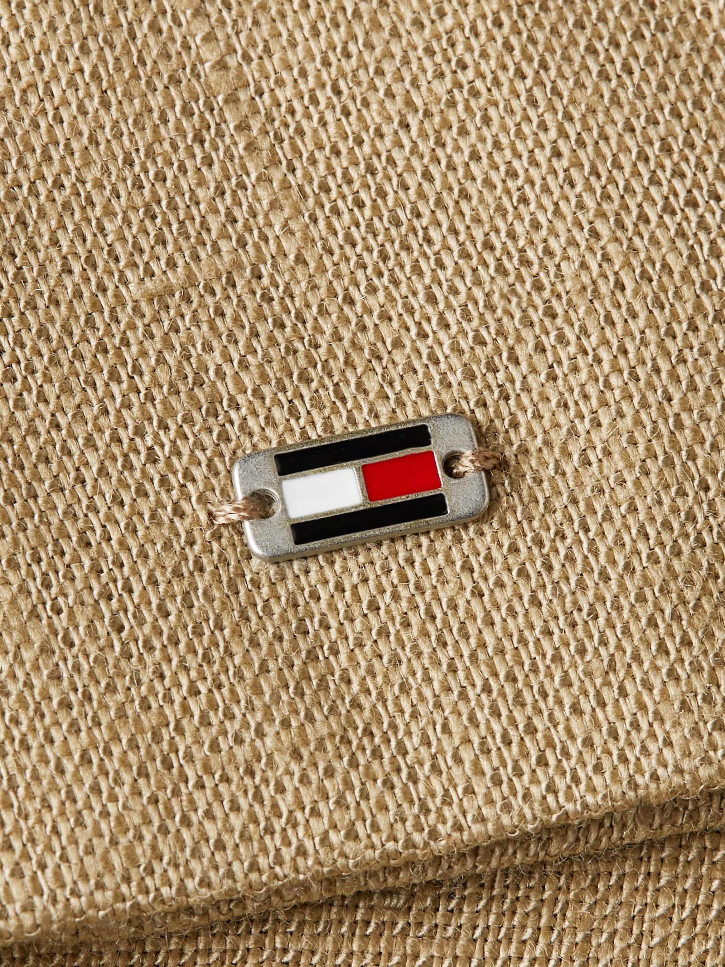 Tommy Hilfiger Kurzblazer »ESS LINEN REGULAR SB BLAZER«, mit Metalllabel,kühlendes Premium Leinen