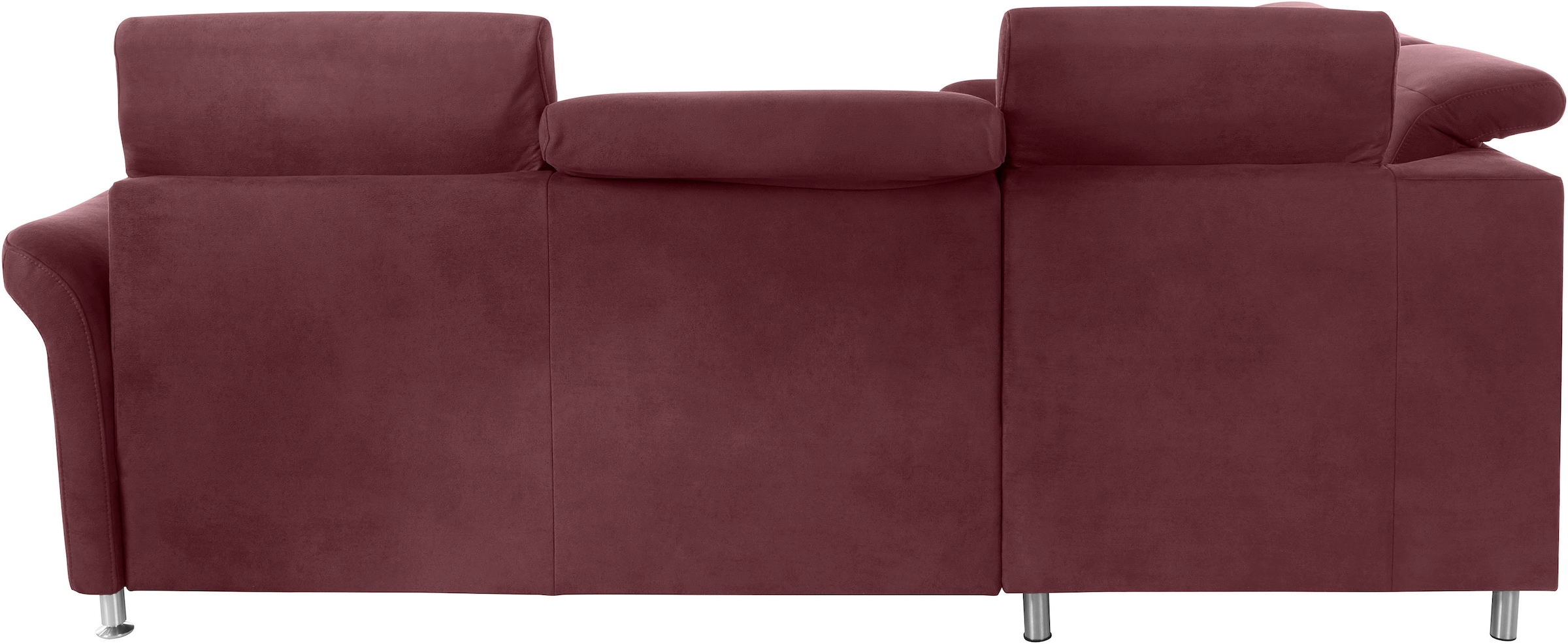 sit&more Ecksofa »Darwin L-Form«, inklusive Federkern, wahlweise mit Kopfteilverstellung, Bettfunktion