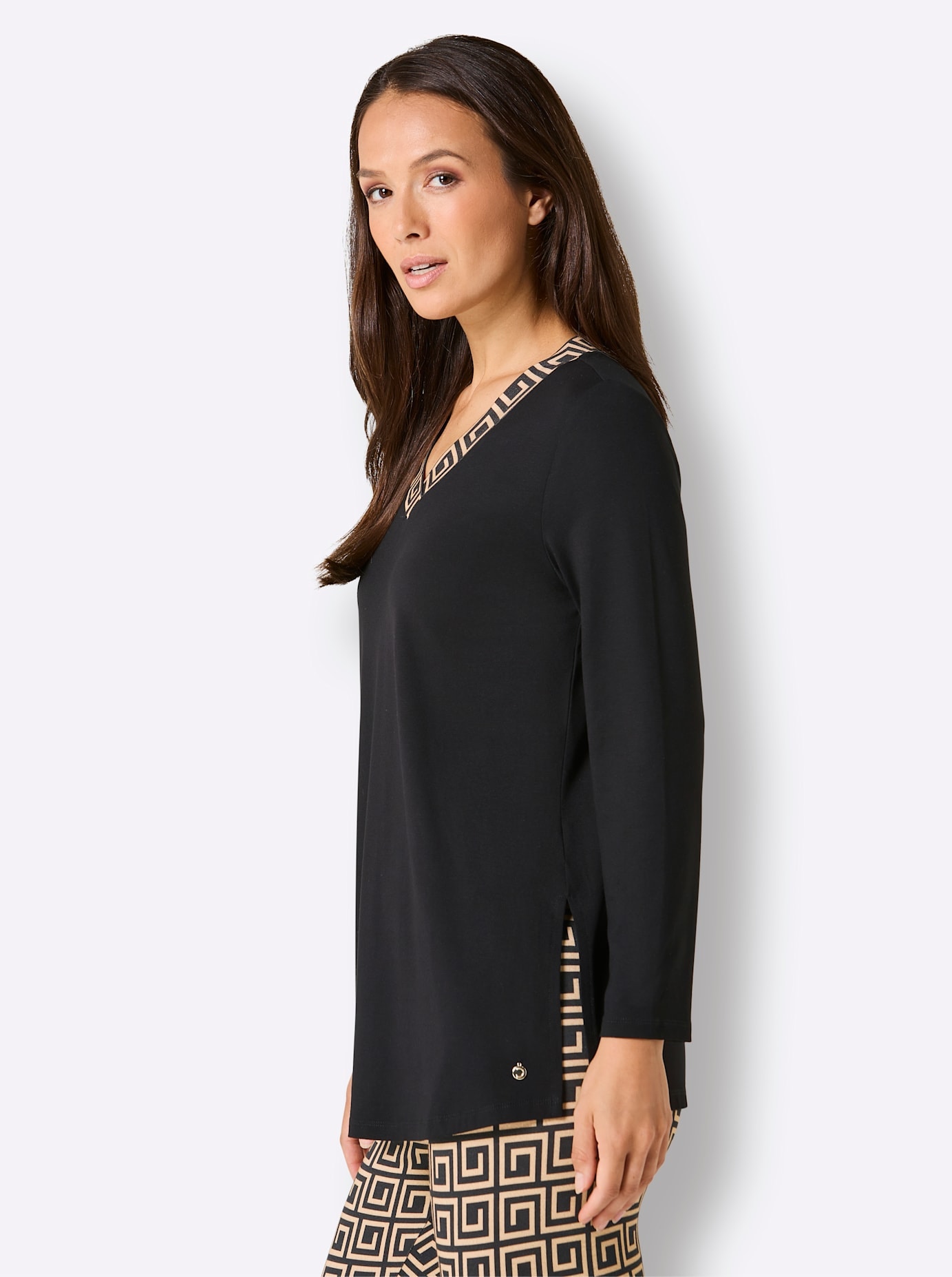 CREATION L PREMIUM Langarmshirt »Longshirt« 1 tlg.