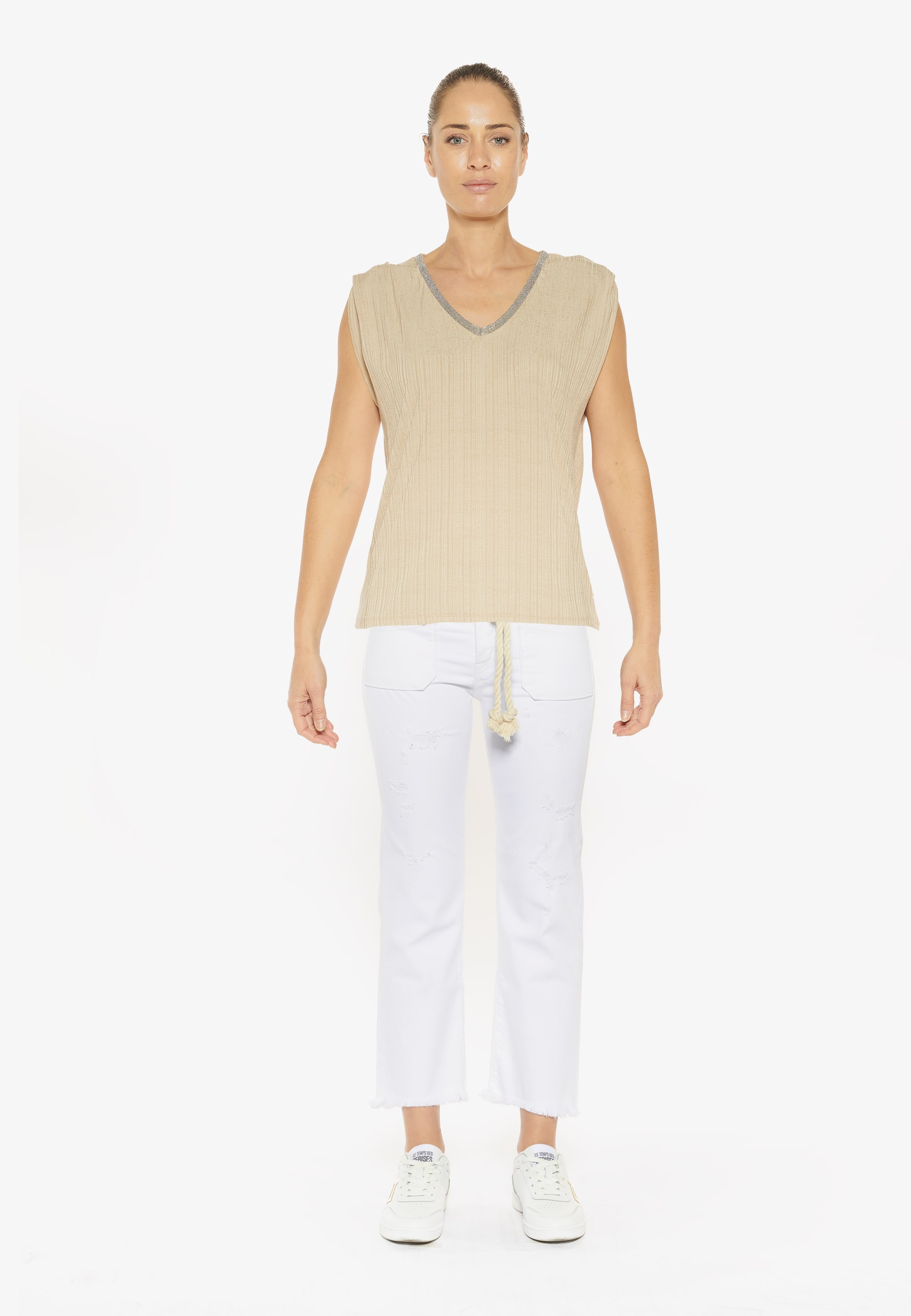 Le Temps Des Cerises 7/8-Hose »PRICILIA«, mit trendigem Seilgürtel