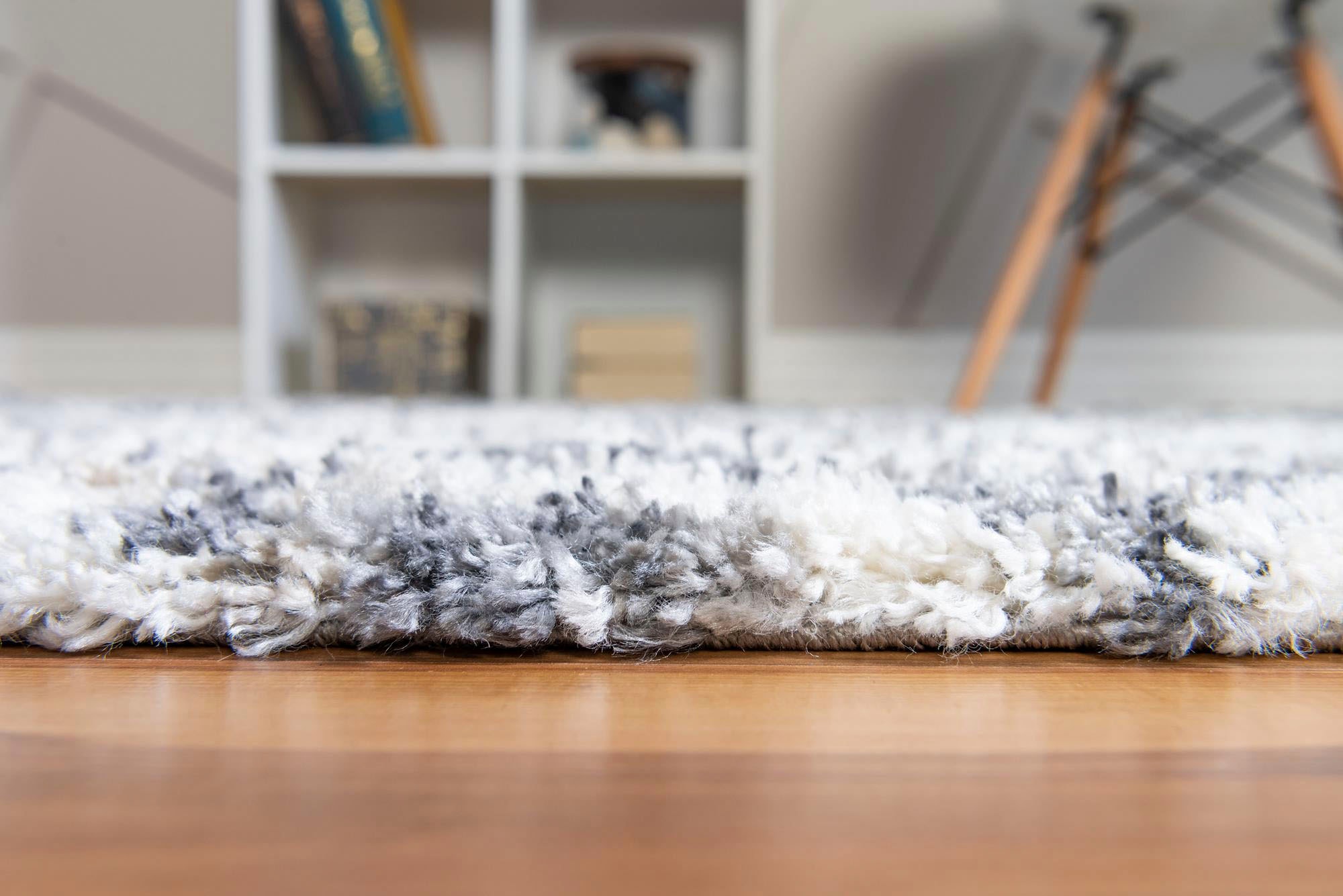 Myflair Möbel & Accessoires Hochflor-Teppich »Top Shag Lagerräumung«, rechteckig, 32 mm Höhe, gewebt, Rauten Design, melierte Optik, weich & kuschelig, mit Fransen