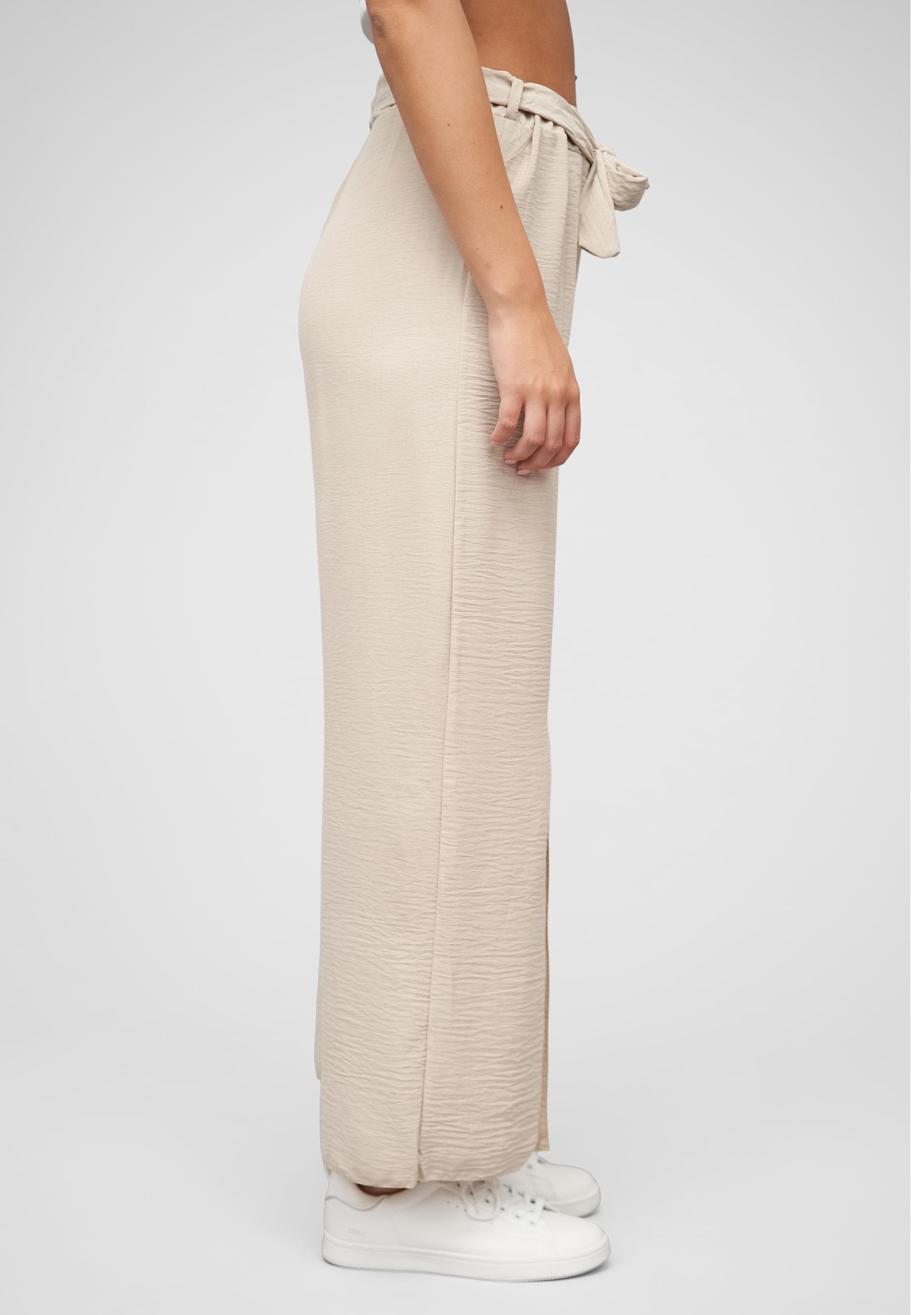 CLOUD 5IVE Stoffhose »CLOUD 5IVE Sommerhose mit seitlich. Schlitzen und Bindegürtel«