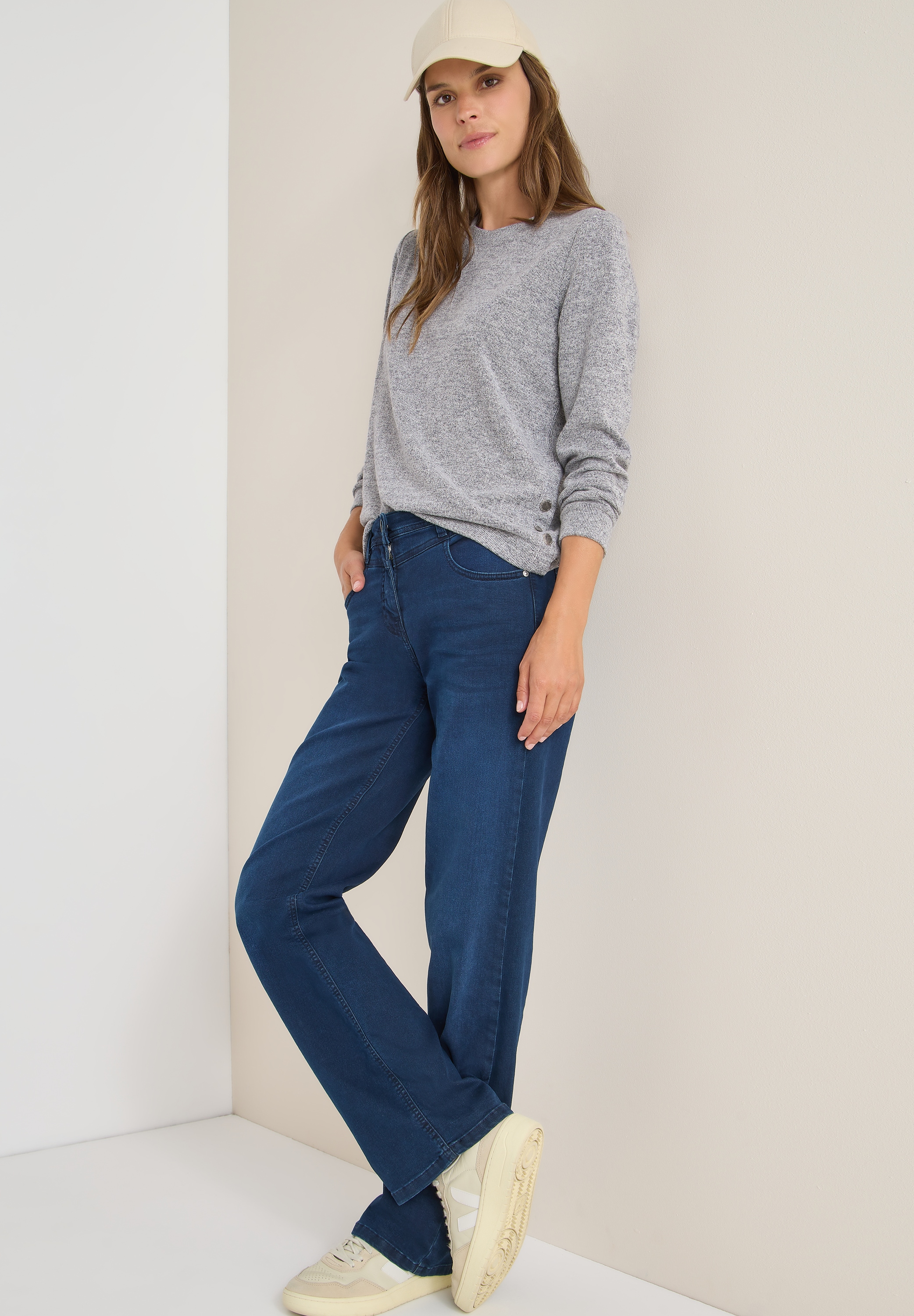 Cecil Strickpullover mit Knöpfen