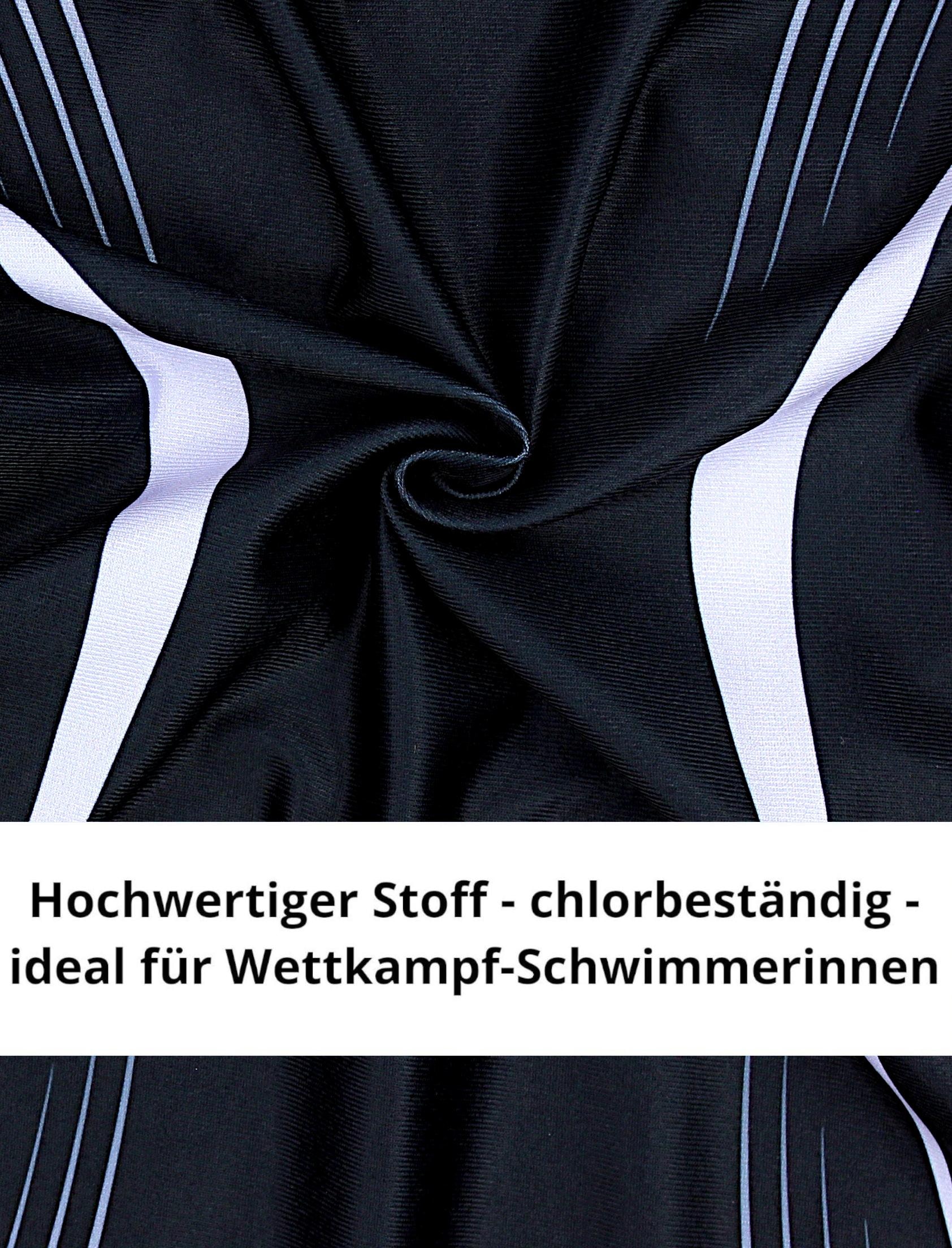 AQUARTI Badeanzug »Badeanzug Mädchen Badeanzug Chlorresistent Muscleback Wassersport«
