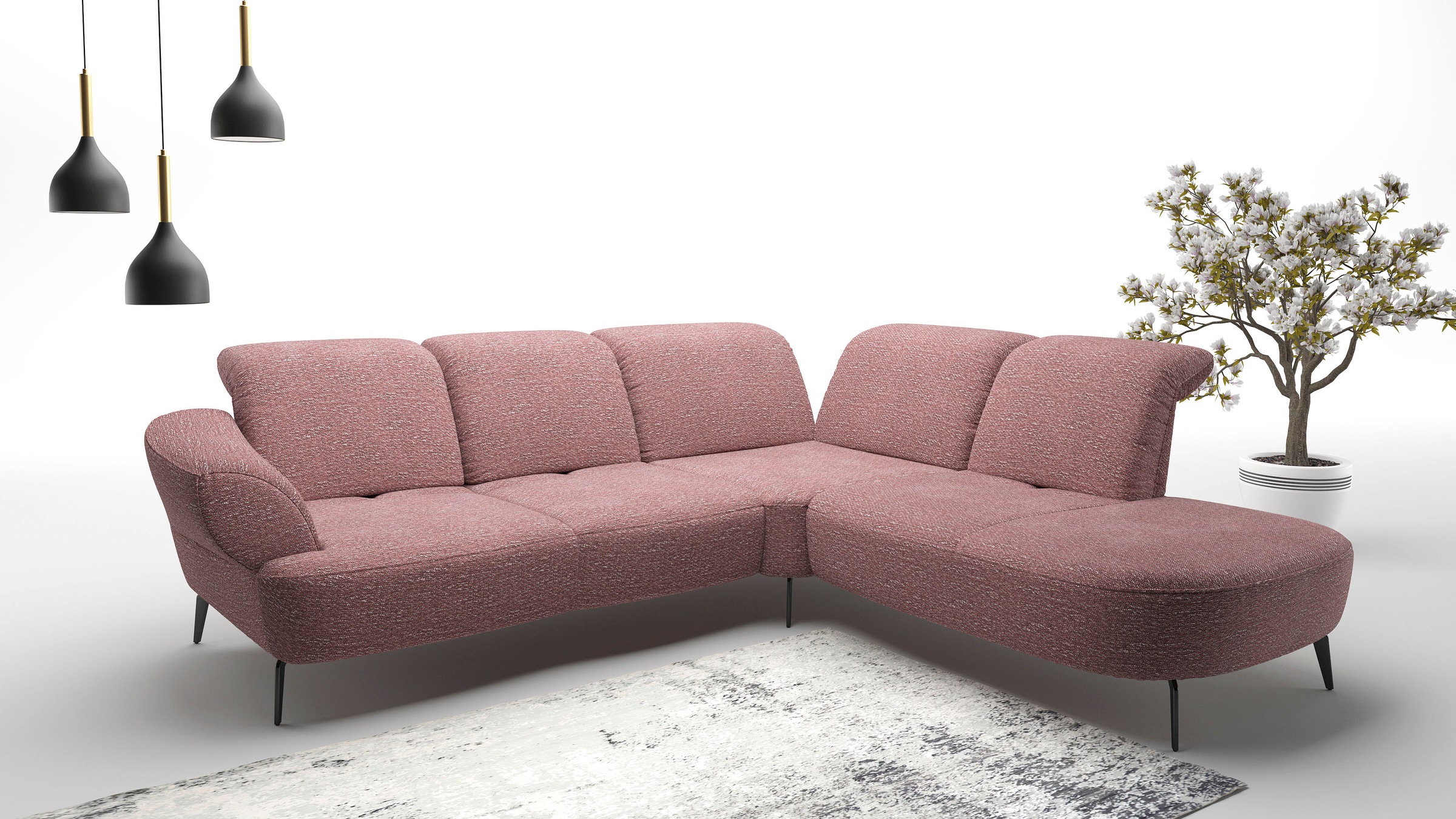 sit&more Ecksofa "Dance, L-Form, inkl. Sitztiefenverstellung", inkl. Click& günstig online kaufen