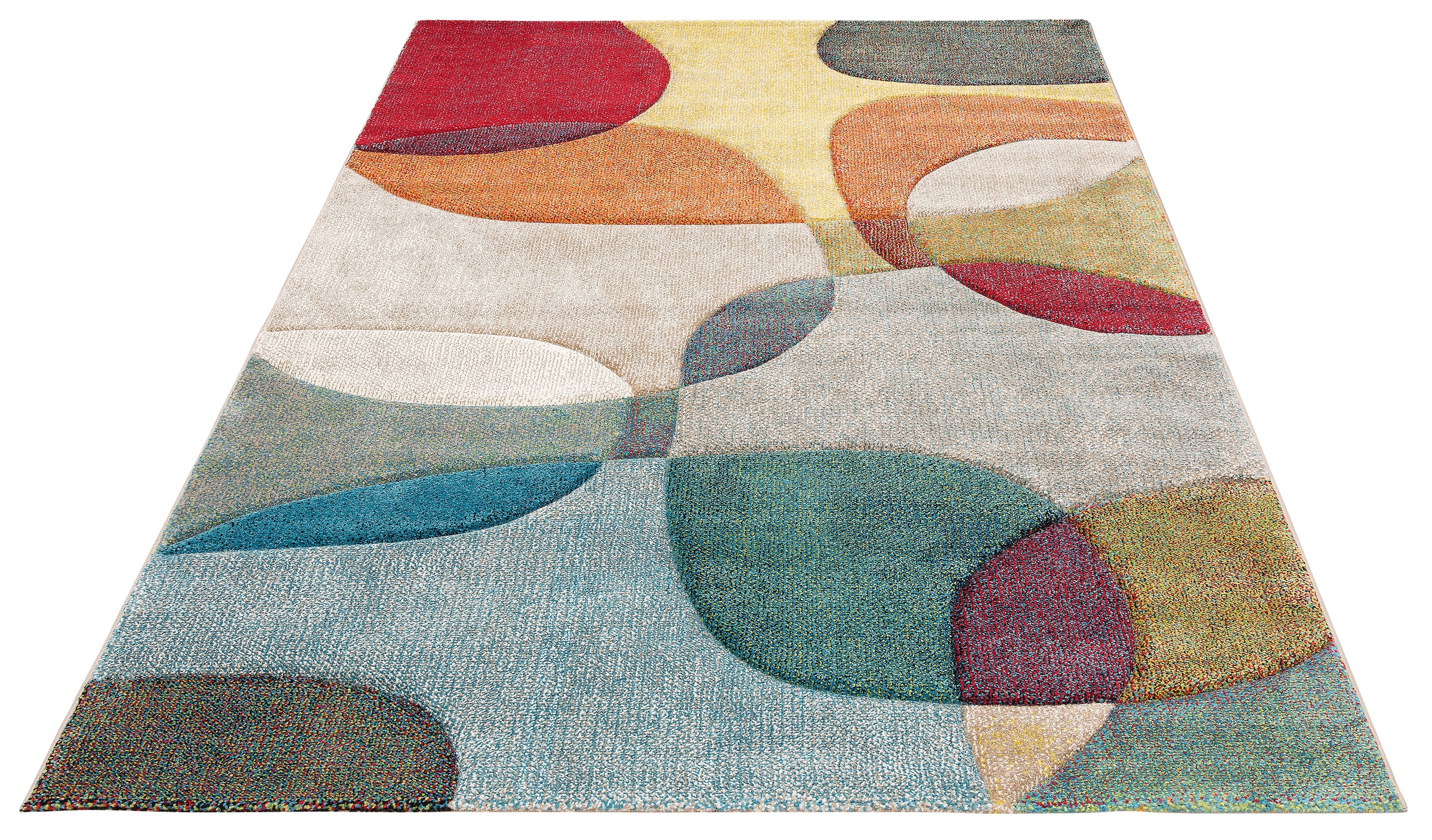 my home Teppich »Liva«, rechteckig, Hoch-Tief-Effekt, bunt kaufen | BAUR