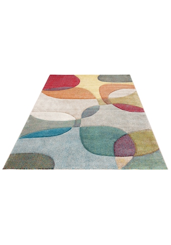 my home Teppich »Liva«, rechteckig, 13 mm Höhe, Hoch-Tief-Effekt, bunt, idealer... kaufen