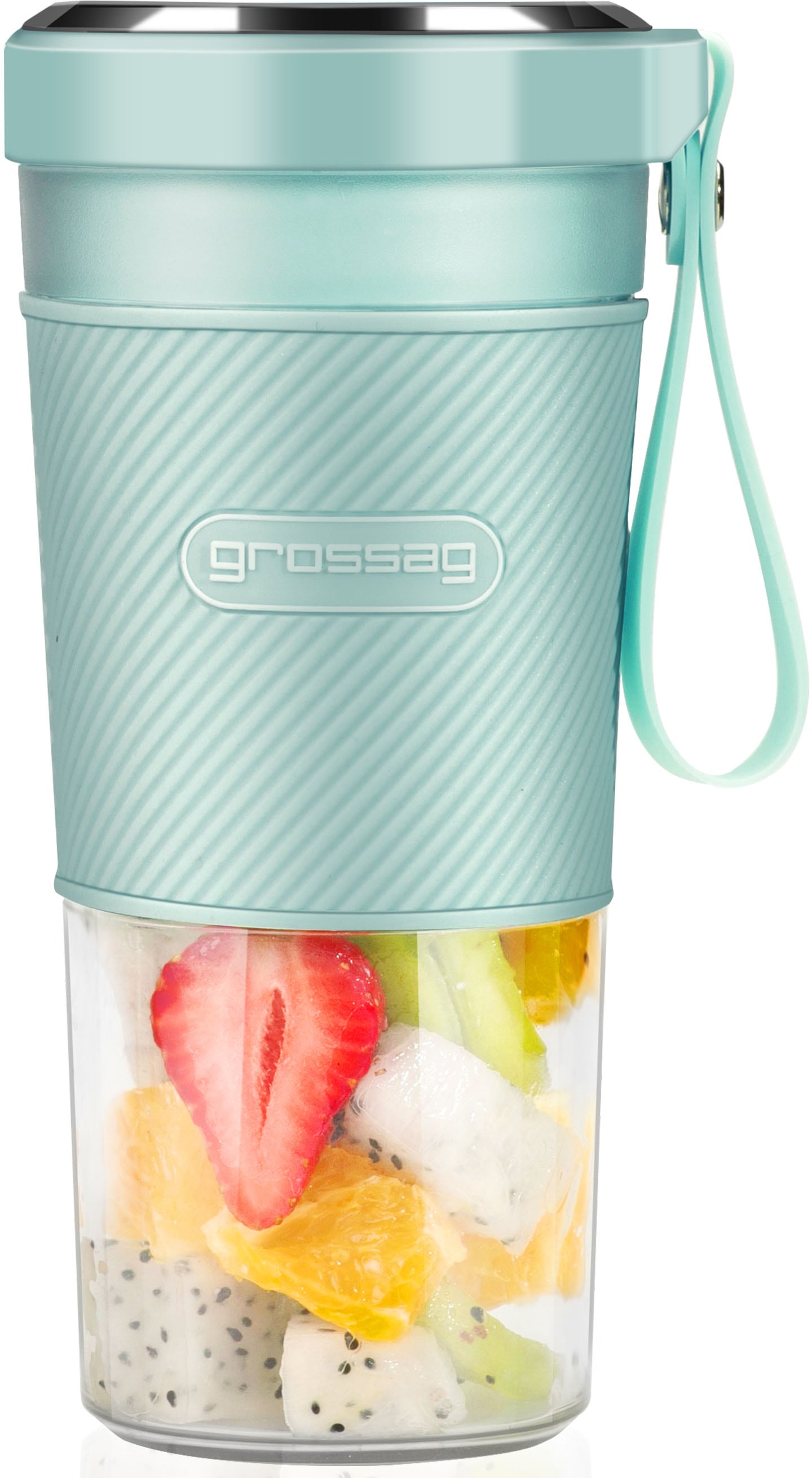 grossag Akku-Smoothie-Maker "to-go Türkis - MX 10.05 1379", 67 W