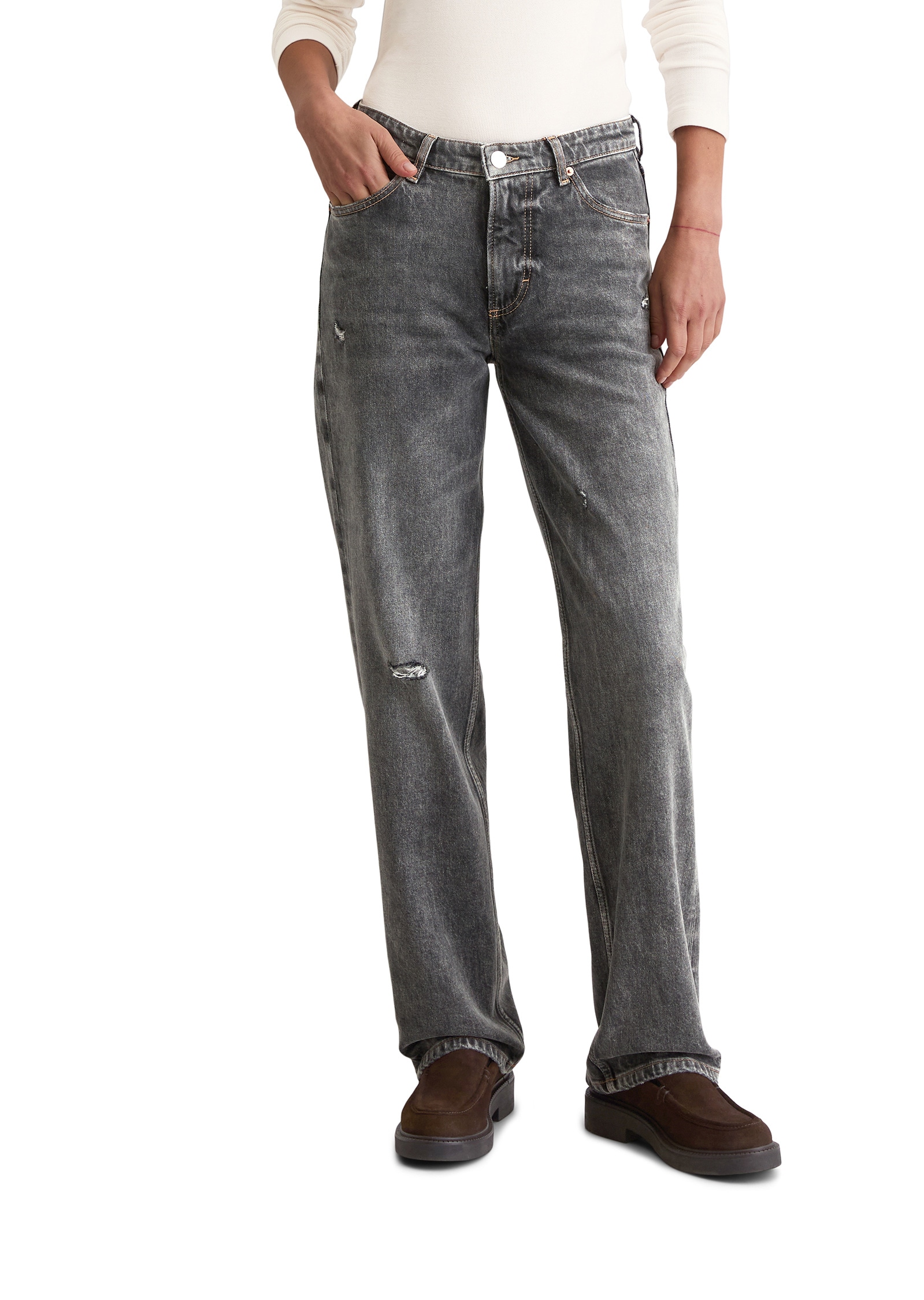 Marc OPolo Straight-Jeans "aus Organic-Cotton-Mix-Stretch" günstig online kaufen