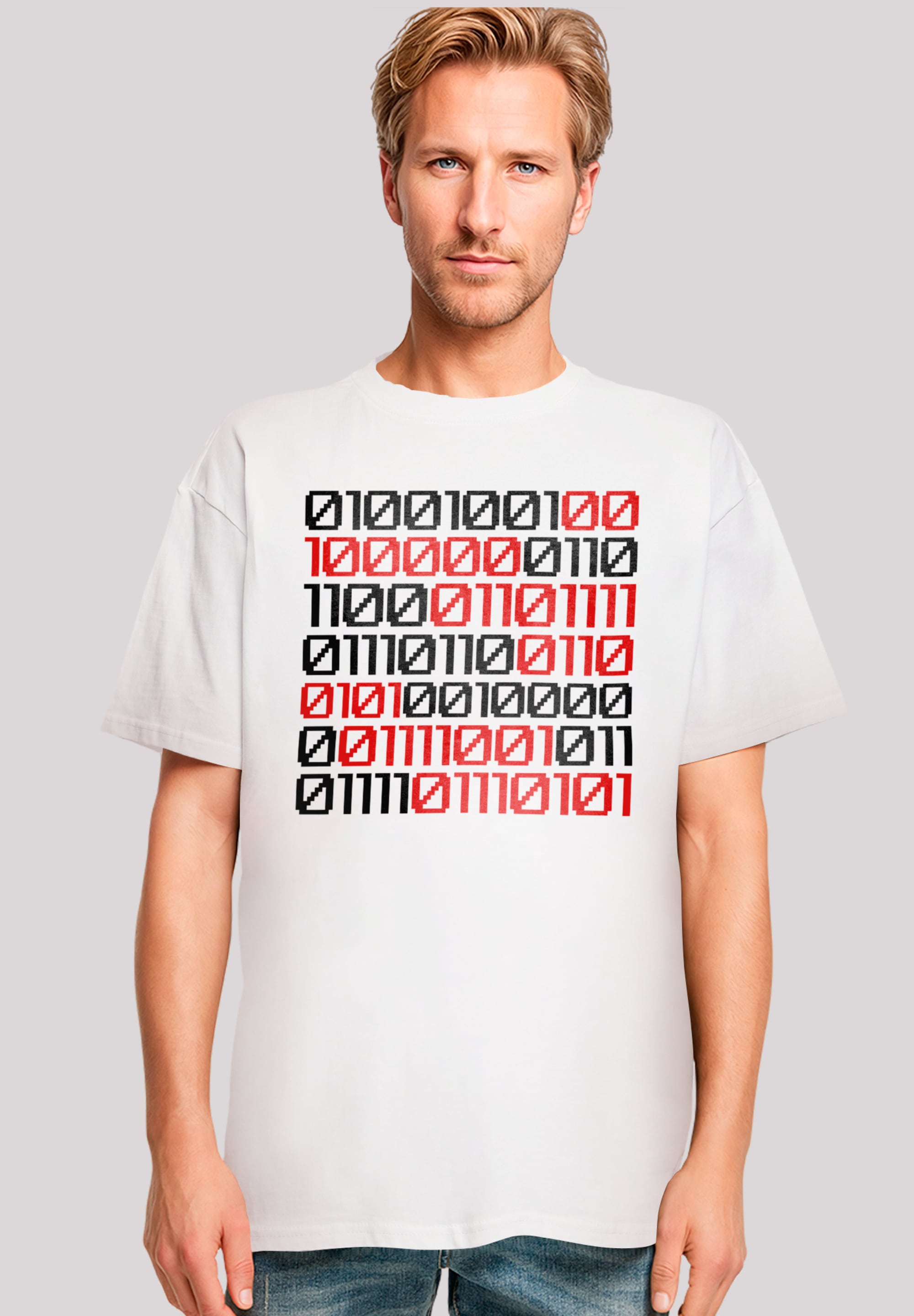 F4NT4STIC T-Shirt "I love you 01001001 Binary Code Valentinstag", Premium Q günstig online kaufen