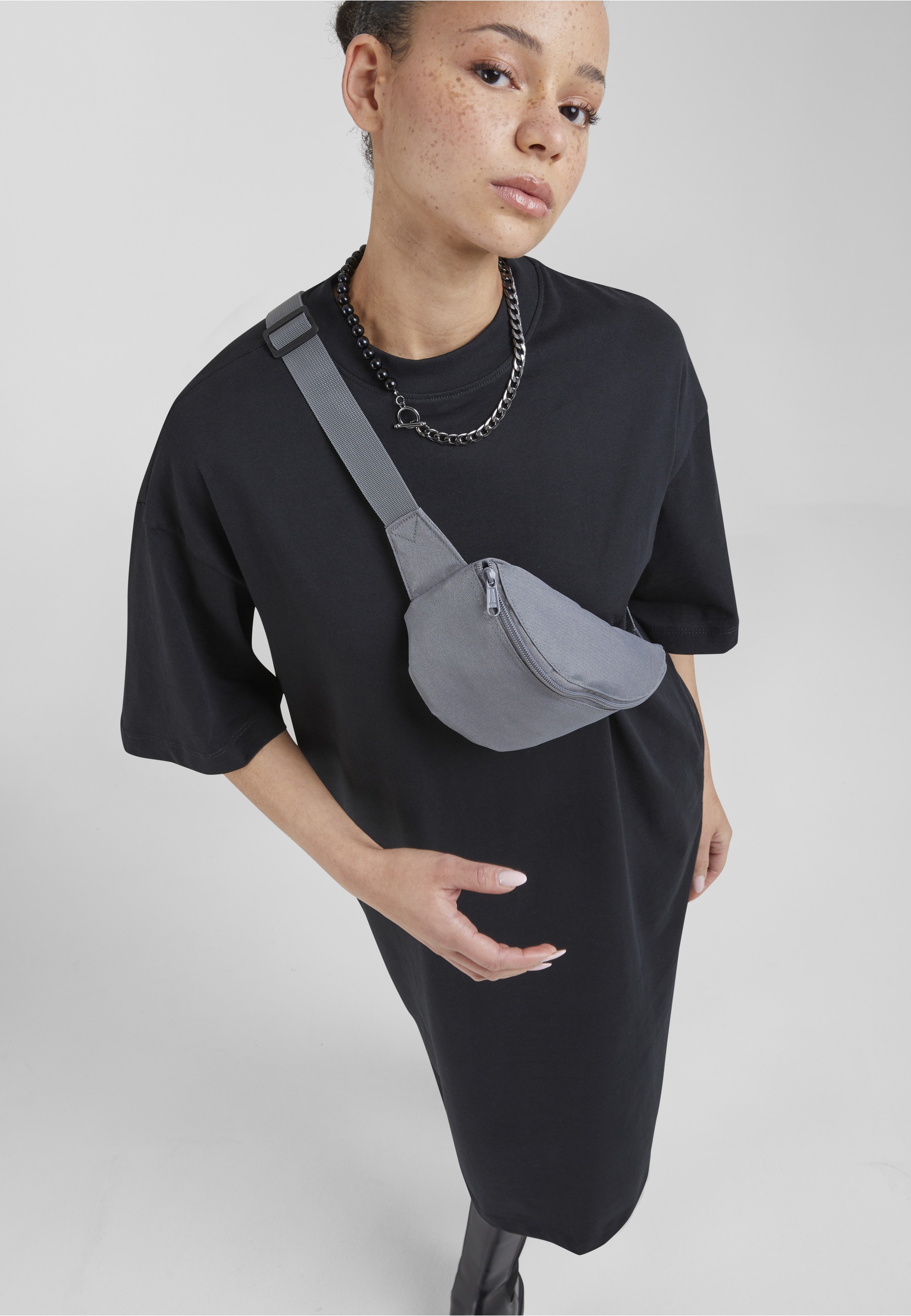 URBAN CLASSICS A-Linien-Kleid »Urban Classics Damen Ladies Organic Long Oversized Tee Dress« 1 Stk. tlg.