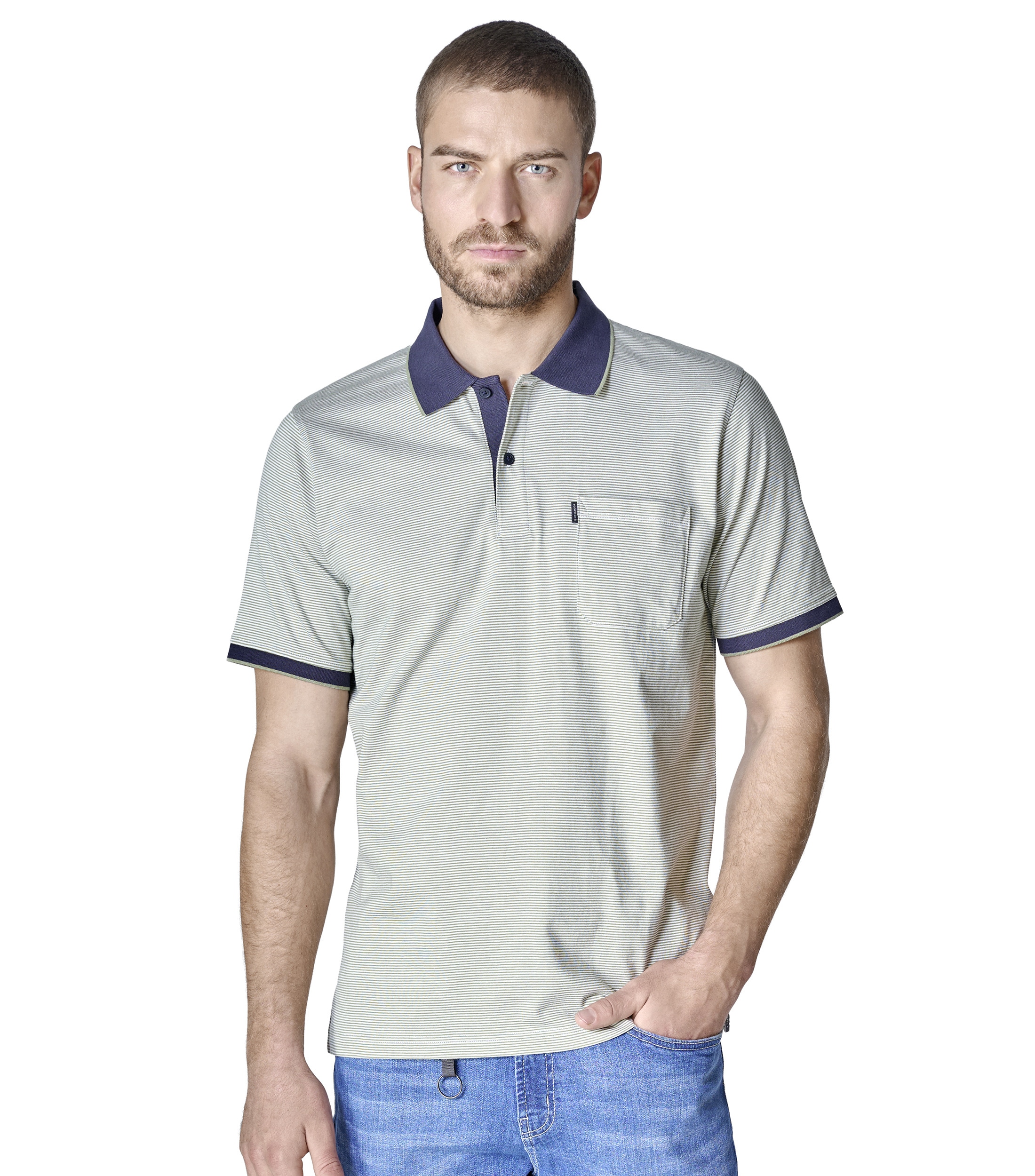 CASAMODA Poloshirt "CASAMODA Polo-Shirt gestreift"
