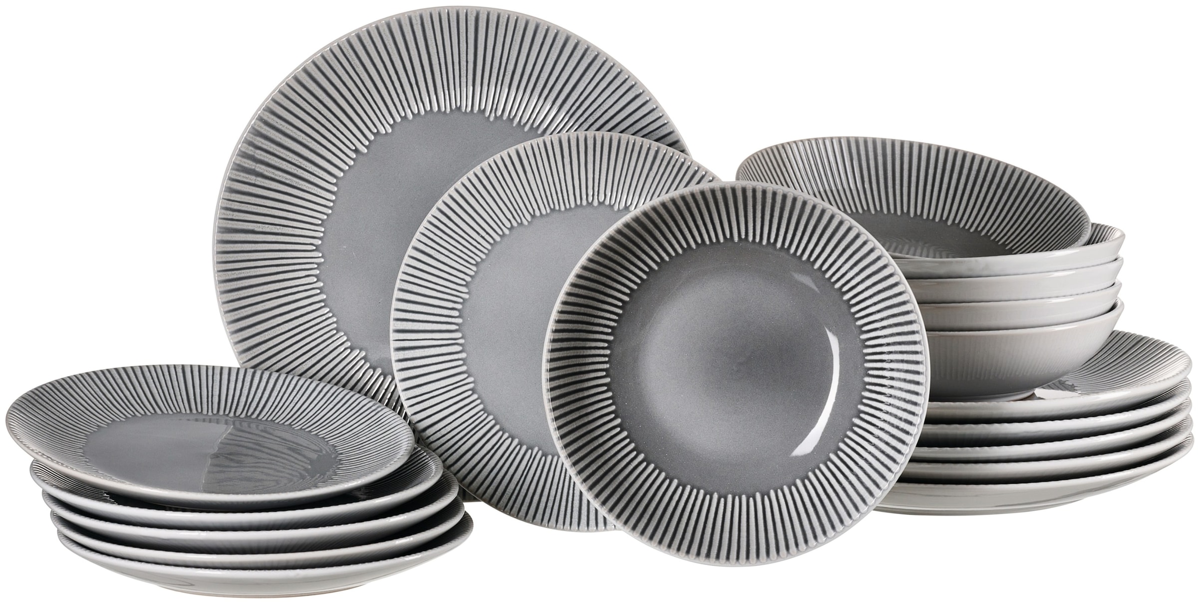 Ritzenhoff & Breker Tafelservice "Banda" Teller Set, aus Steingut für 6 Per günstig online kaufen