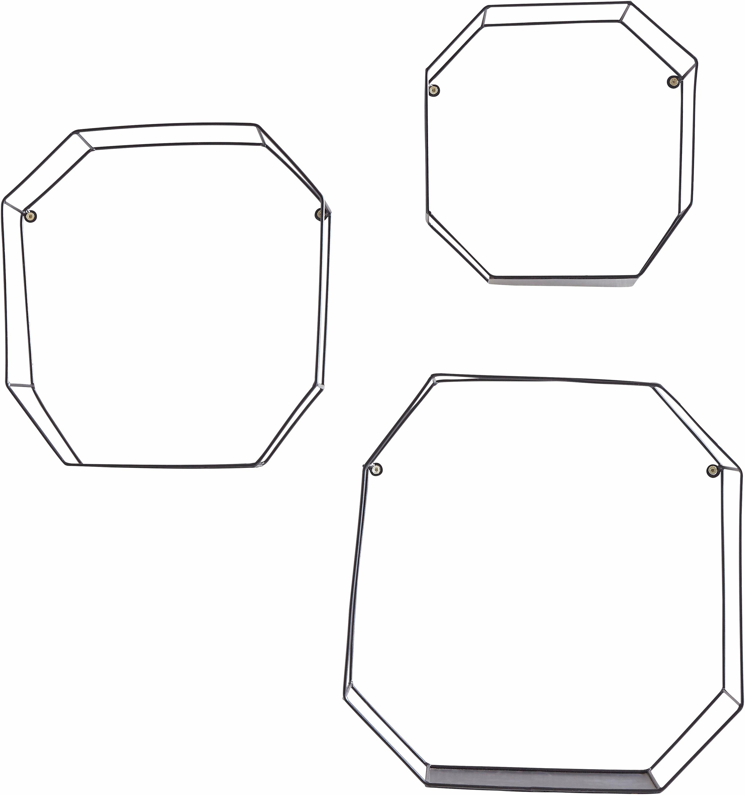 Creativ home Deko-Wandregal Set, 3 Stk. tlg. Dekoregal, Wanddeko, bestehend günstig online kaufen