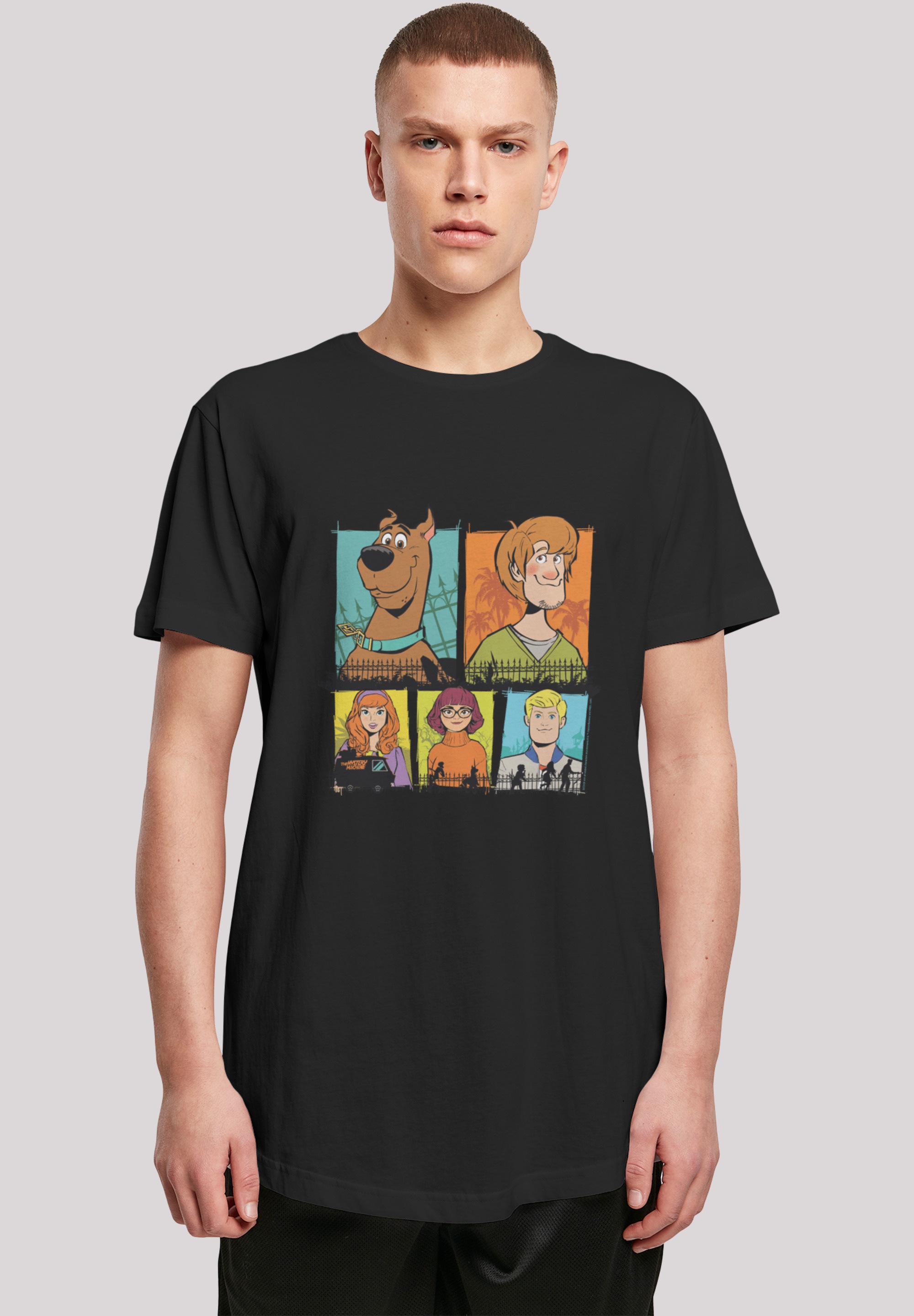 F4NT4STIC T-Shirt "Long Cut T-Shirt Scooby Doo Group Frames", Herren,Premiu günstig online kaufen