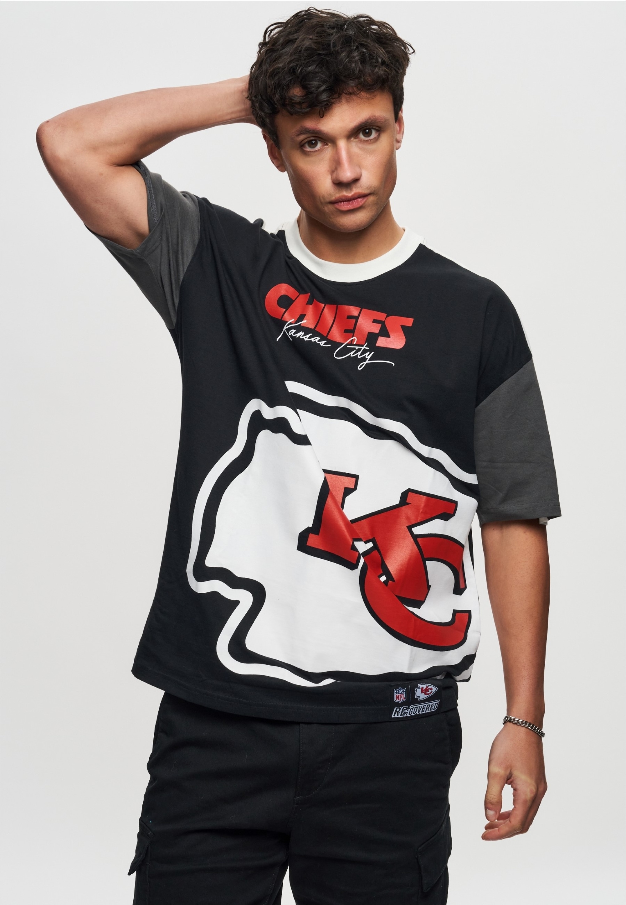 Recovered T-Shirt »NFL Chiefs Kansas City Cut and Sew Oversized«, (1 tlg.), für alle Fans der Kansas City Chiefs