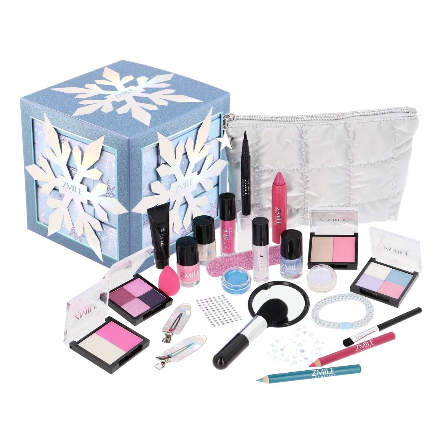 ZMILE COSMETICS Kosmetik-Adventskalender »ZMILE COSMETICS  Adventskalender Snow Flake Cube frosty white« ab 12 Jahren vegan