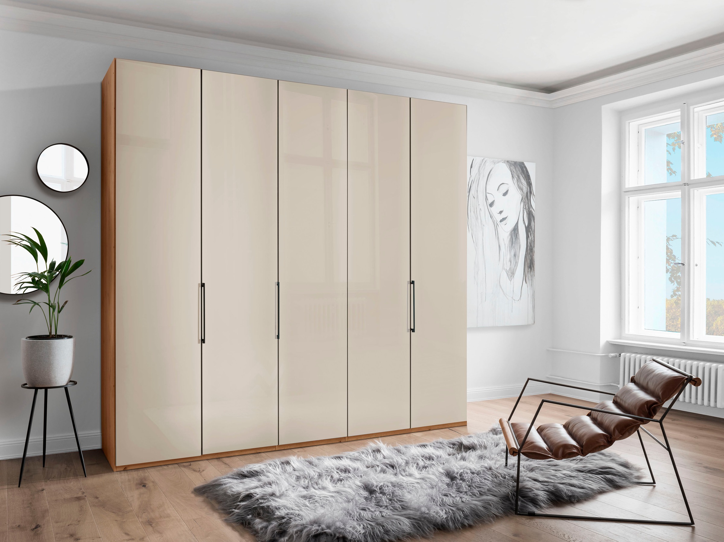 WIEMANN Drehtürenschrank "Monaco, Kleiderschrank, Schrank, Wäscheschrank, m günstig online kaufen
