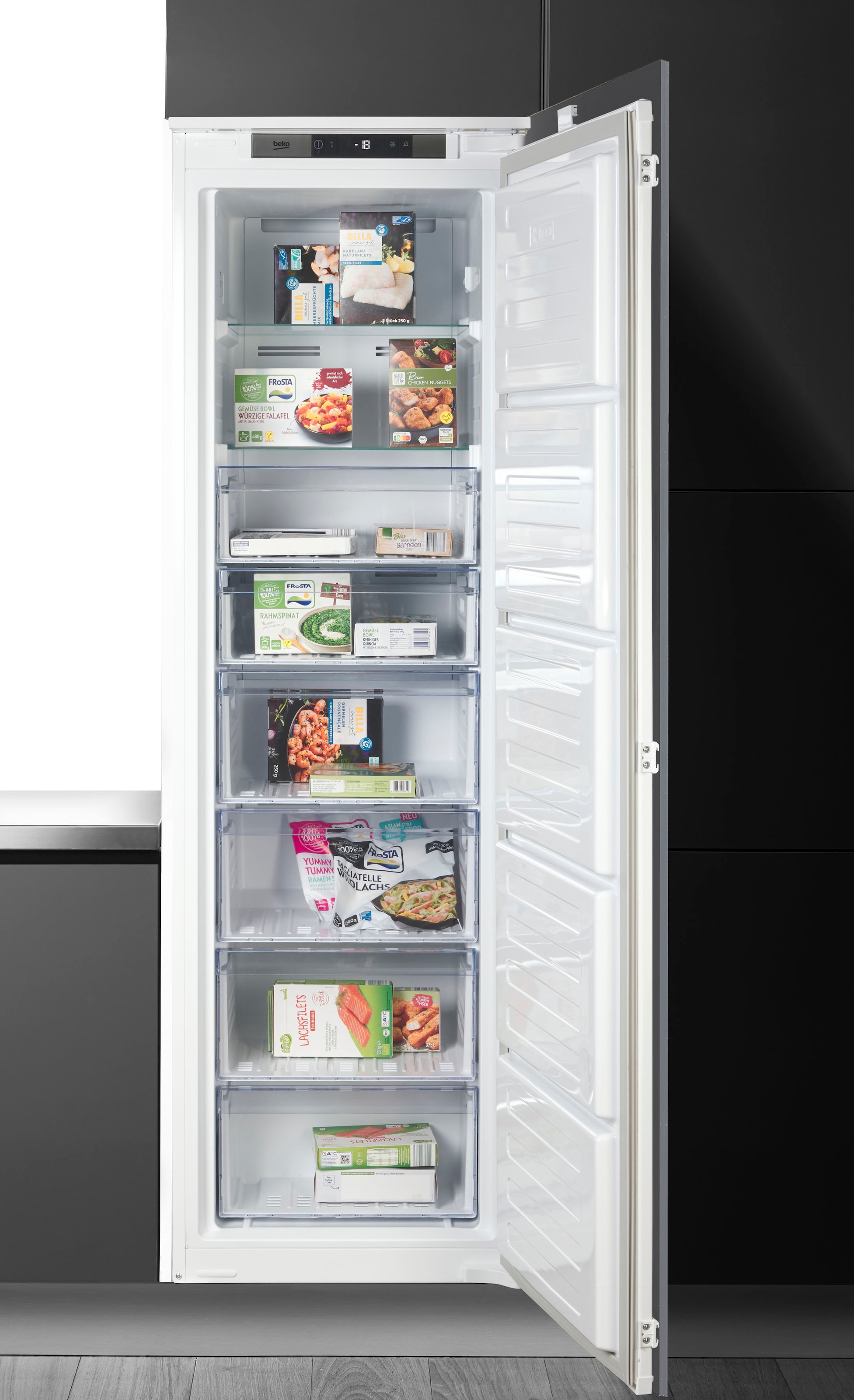 BEKO Einbaugefrierschrank "BFNA247E40SN 7523420031", 177,5 cm hoch, 54 cm breit