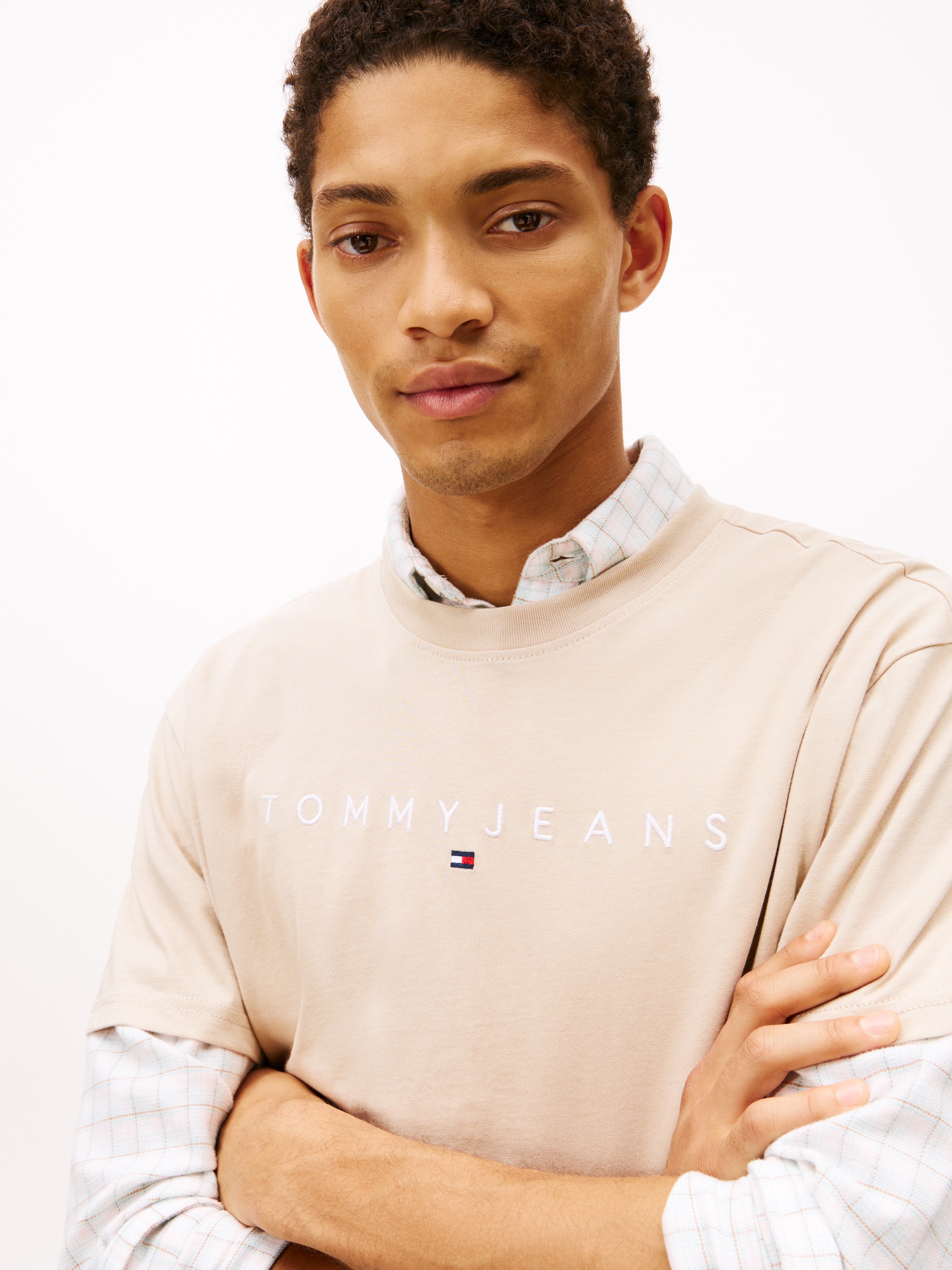 Tommy Jeans "TJM REG LINEAR LOGO TEE EXT" günstig online kaufen