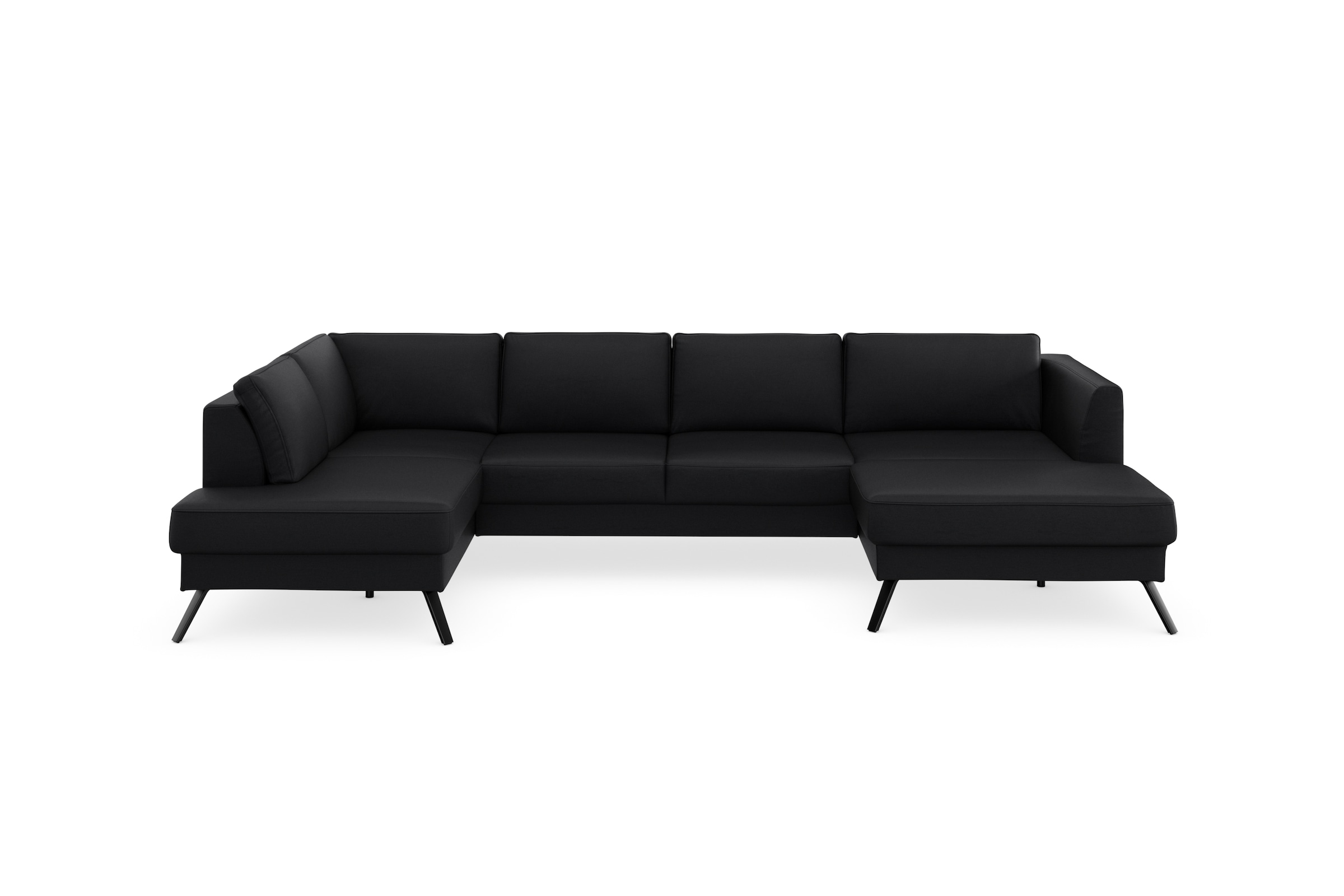 sit&more Wohnlandschaft »Lindholm U-Form«, mit Sitztiefenverstellung und Federkern
