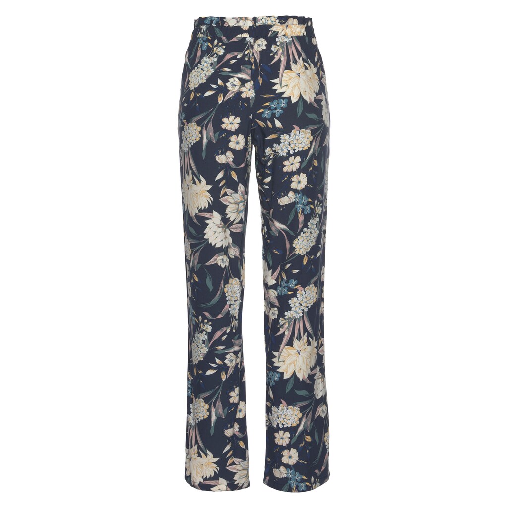 Damenmode Hosen Triumph Pyjamahose blau-rosa Damenmode Hosen Triumph Pyjamahose blau-rosa