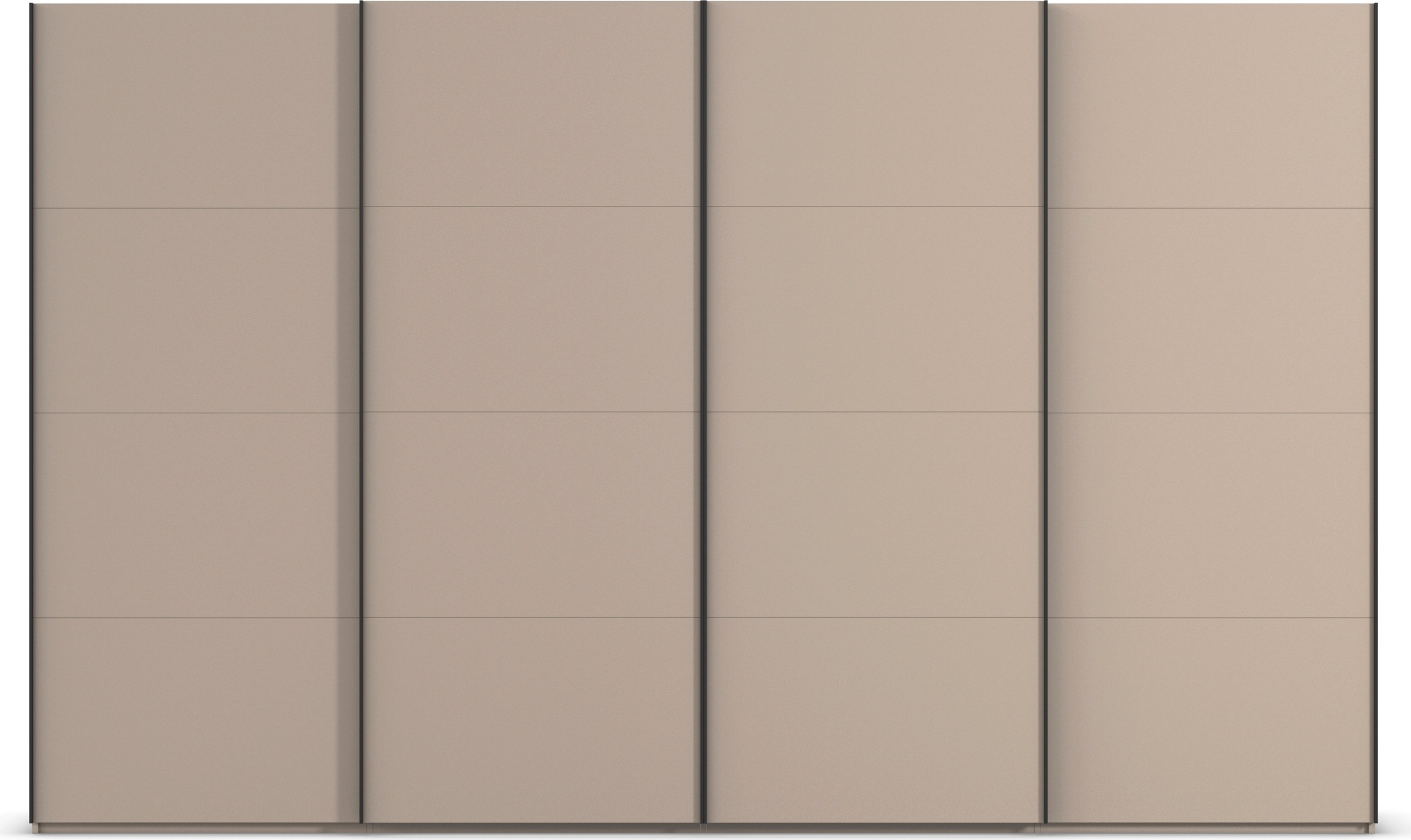 rauch Schwebetürenschrank »Kleiderschrank Schrank Garderobe Schlafzimmerschrank SCALE-FYRA«, edle viergeteilte Türen viele Farben und Griff-Farben MADE IN GERMANY
