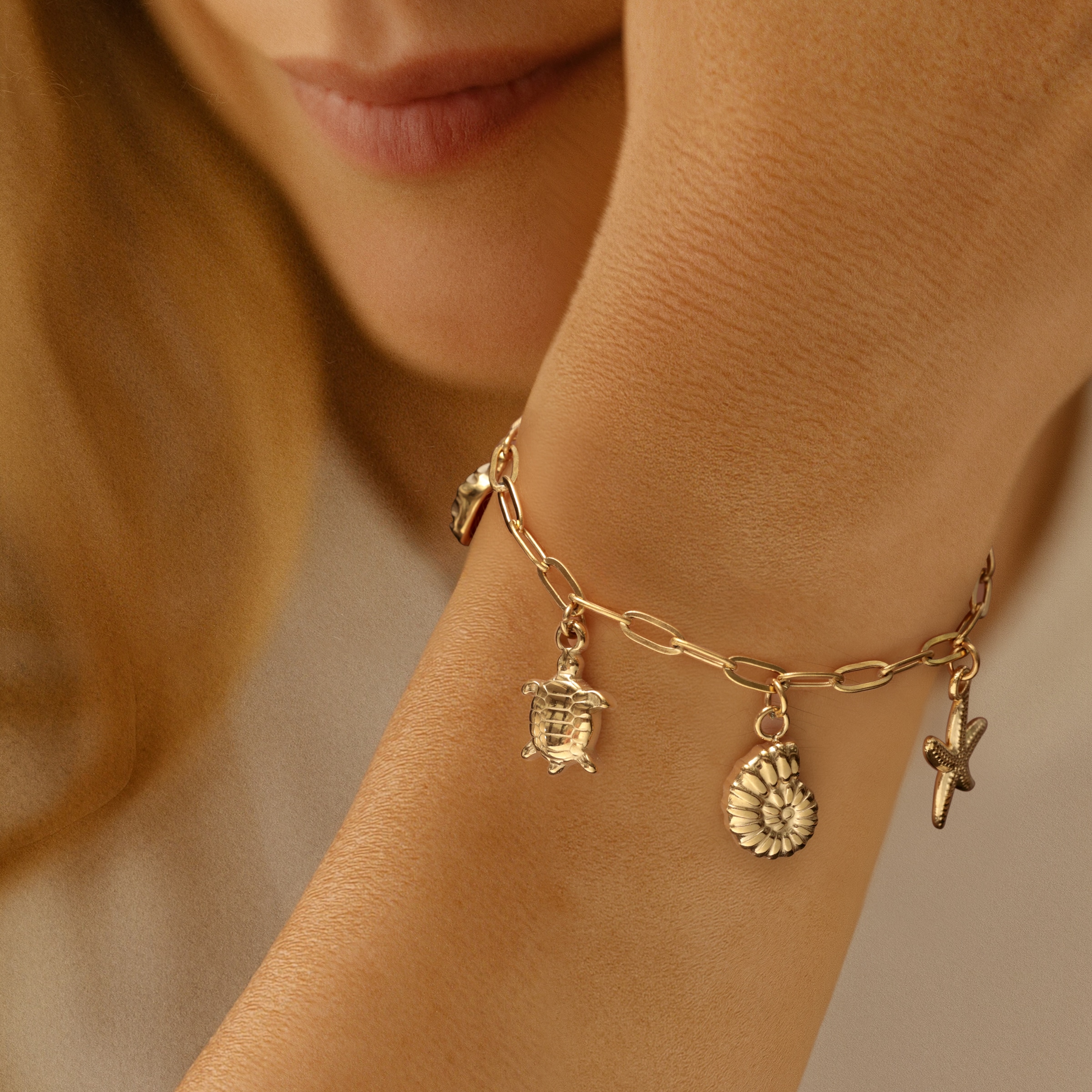 Firetti Bettelarmband »Schmuck Geschenk Edelstahl Armschmuck Armkette Ocean«