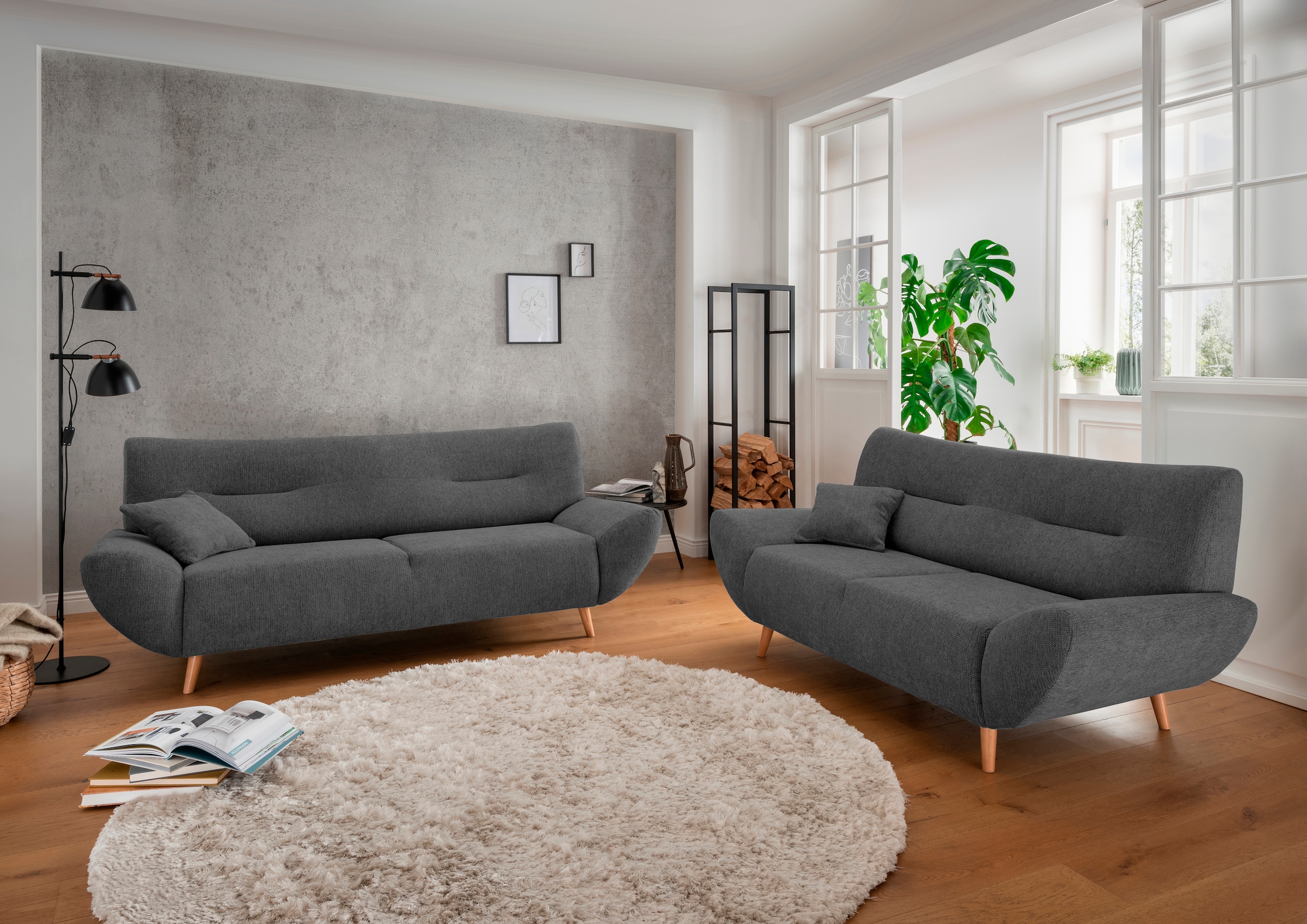 Home affaire Polstergarnitur "Drago, modern und zeitlos, aktuelle Formenspr günstig online kaufen