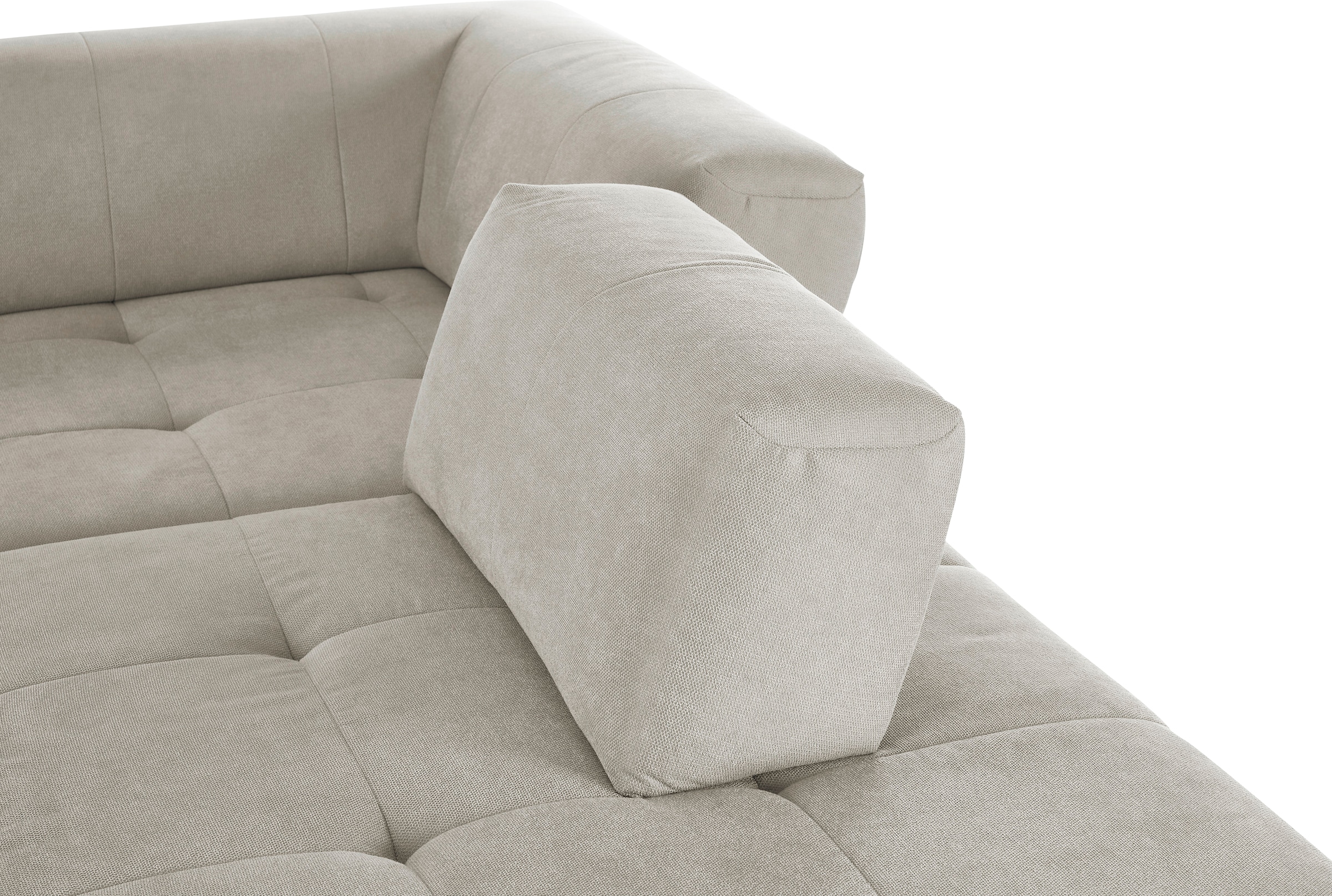 3C Candy Ecksofa »Yoshy Komfortsofa, bequem und modern, hochwertige Verarbeitungsdetails«, Zwei verschiedene Sitztiefen durch verstellbare Rückenlehne, L-Form