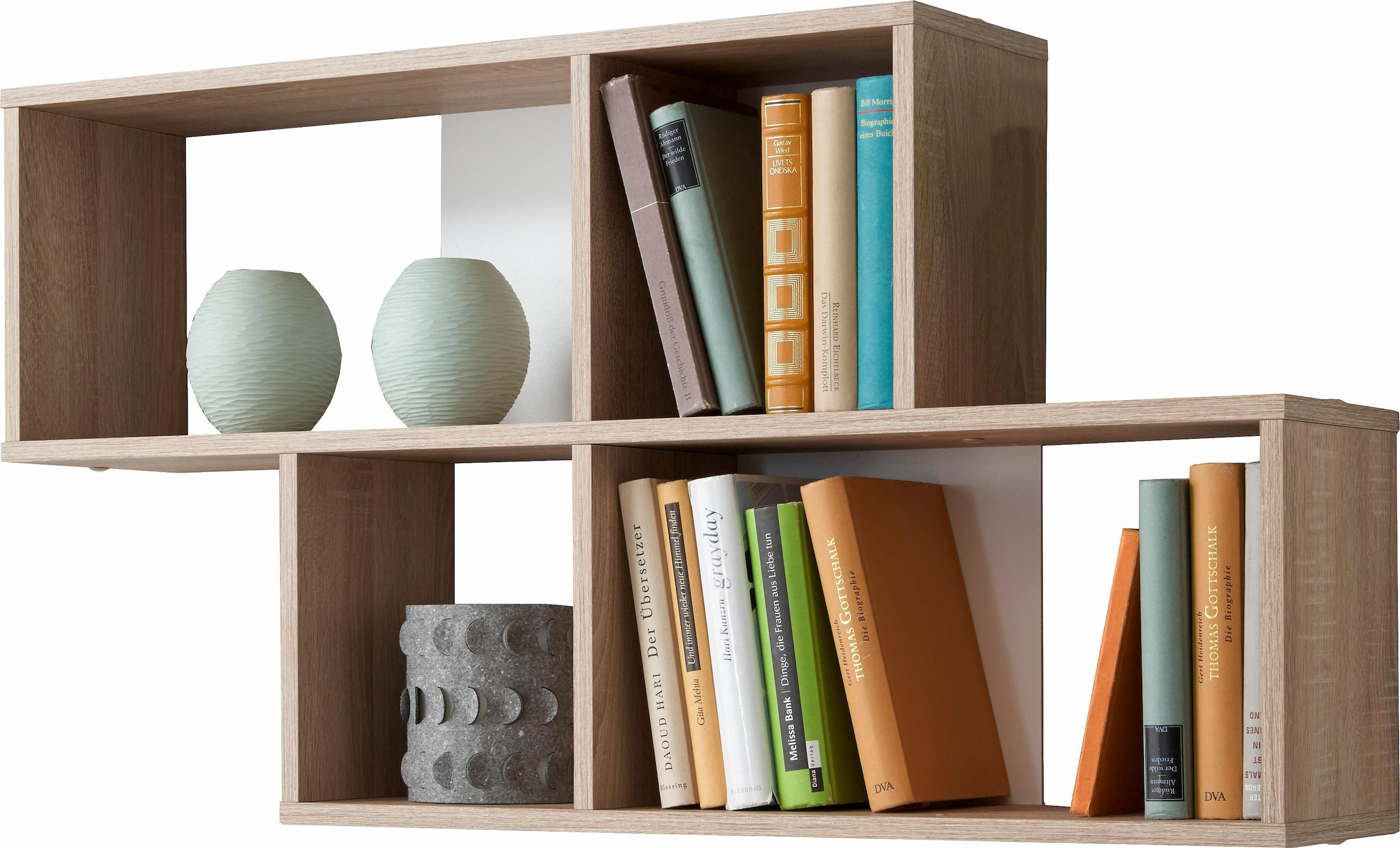 FMD Wandregal "Nora", Regal kompakt für Bücher und Accessoires, 100 cm brei günstig online kaufen