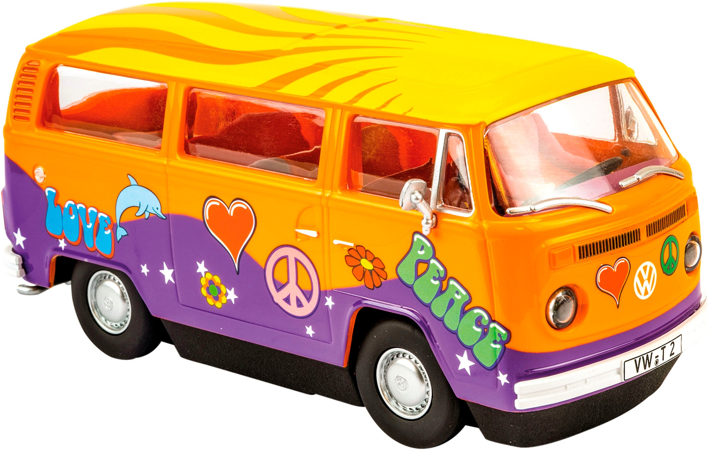Carrera® Rennbahn-Auto »VW Bus T2b "Peace and Love"«, mit Lichteffekt
