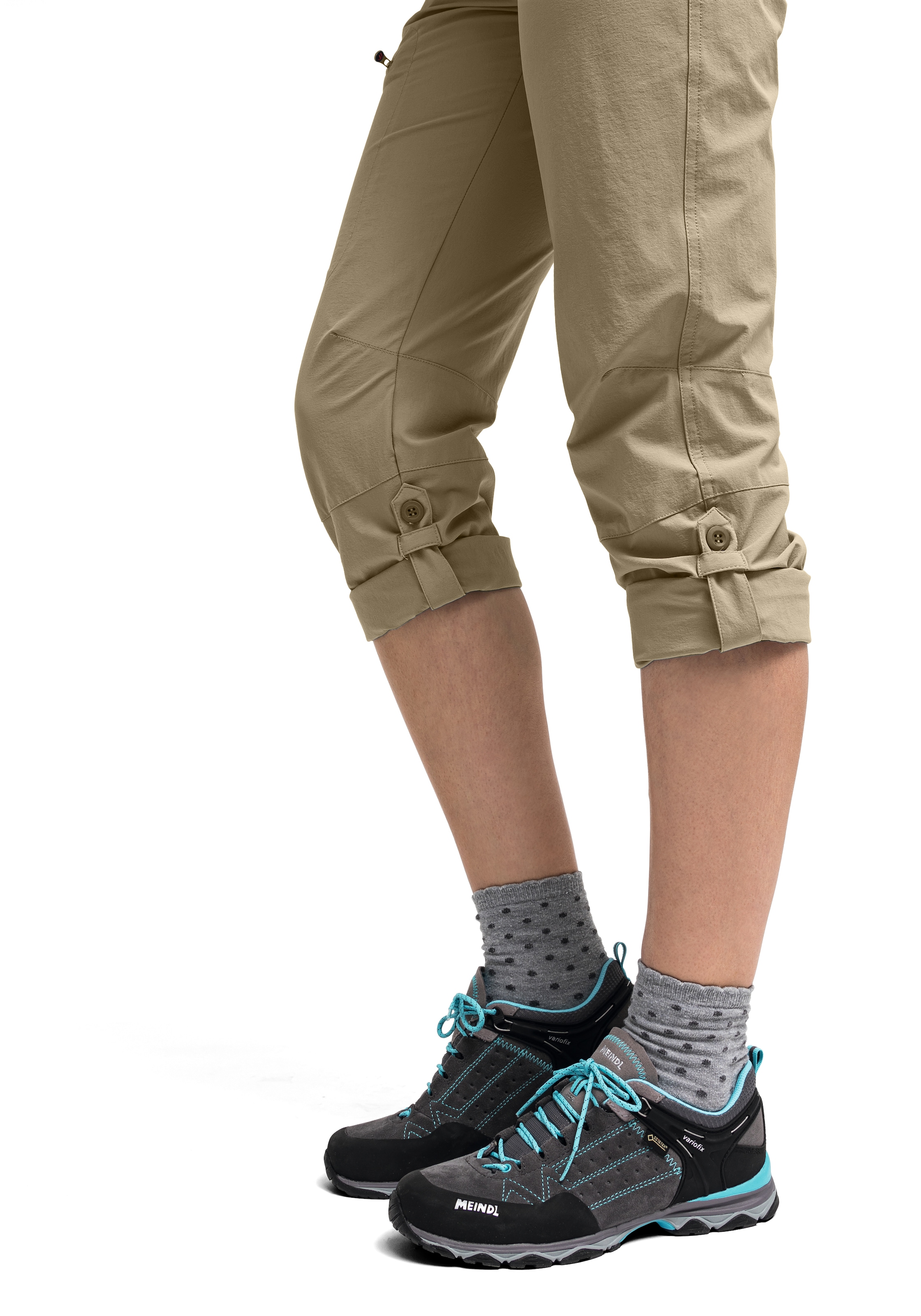 Maier Sports Funktionshose »Lulaka«, Damen Wanderhose, atmungsaktive Outdoor-Hose mit Roll up Funktion