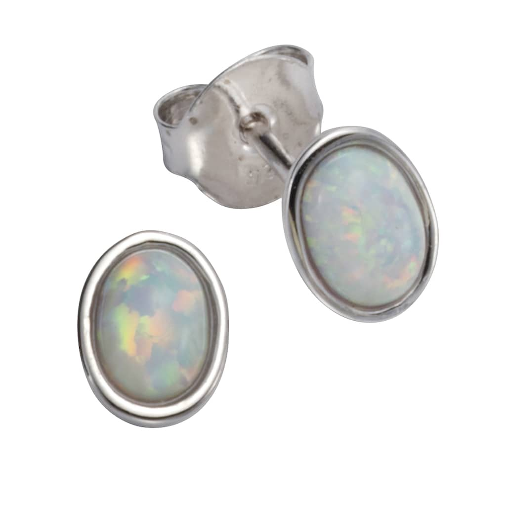 Vivance Paar Ohrstecker »925/- Sterling Silber synth. Opal«