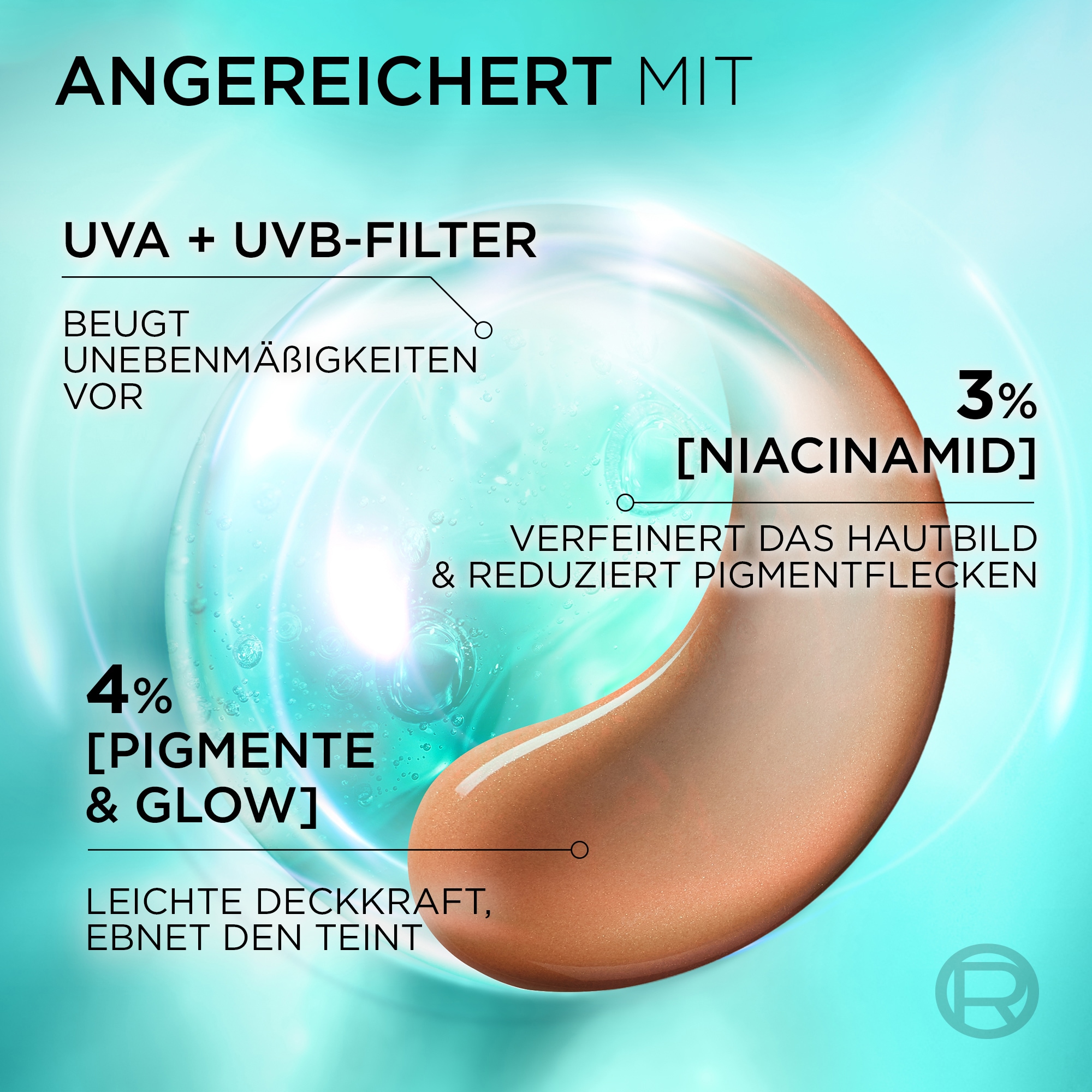 L'ORÉAL PARIS After Sun-Lotion »L'Oréal Paris Bright Reveal Tägliches Glow-Fluid Getönt Mittel«