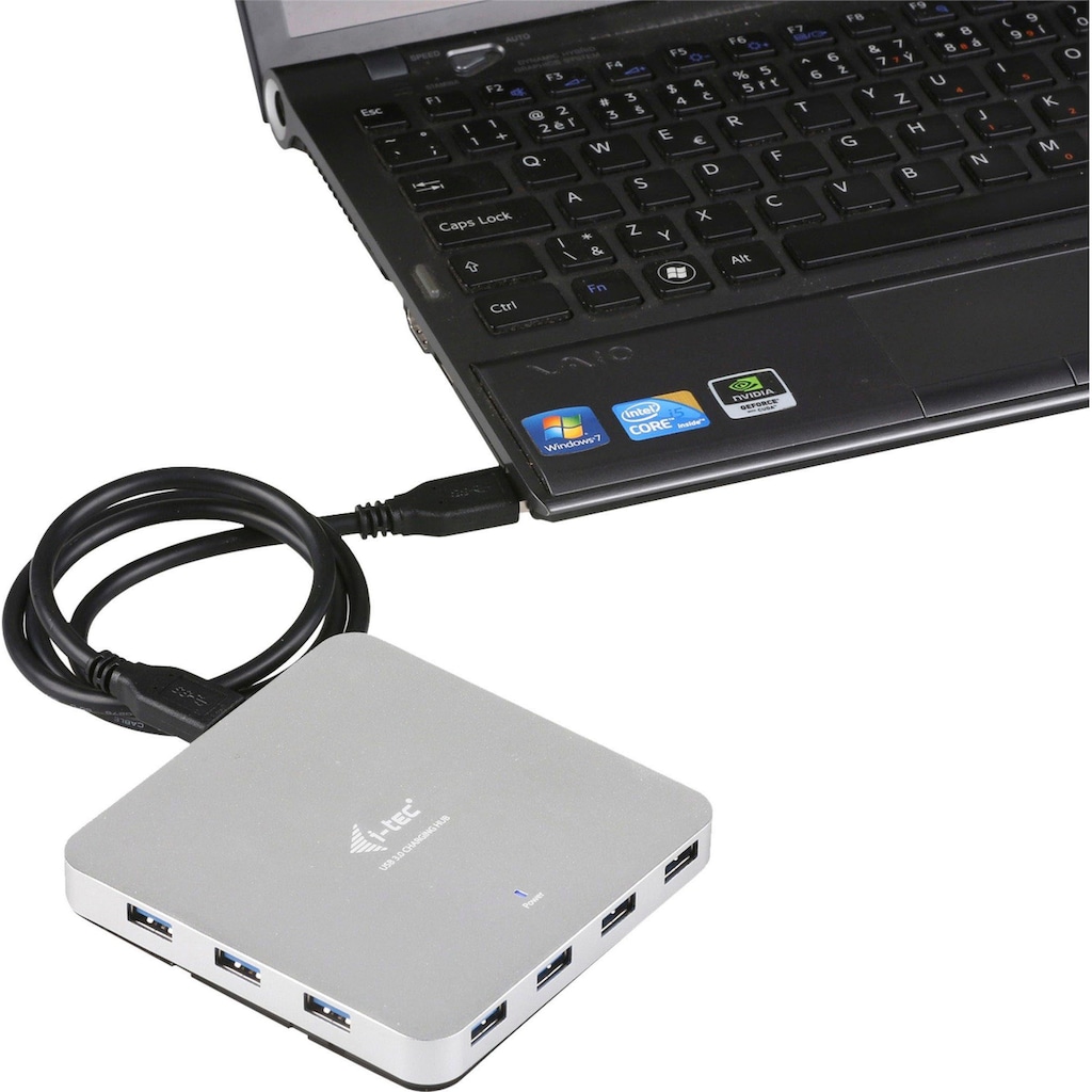 I-TEC USB-Ladegerät »USB 3.0 Metal Charging HUB 10 Port«