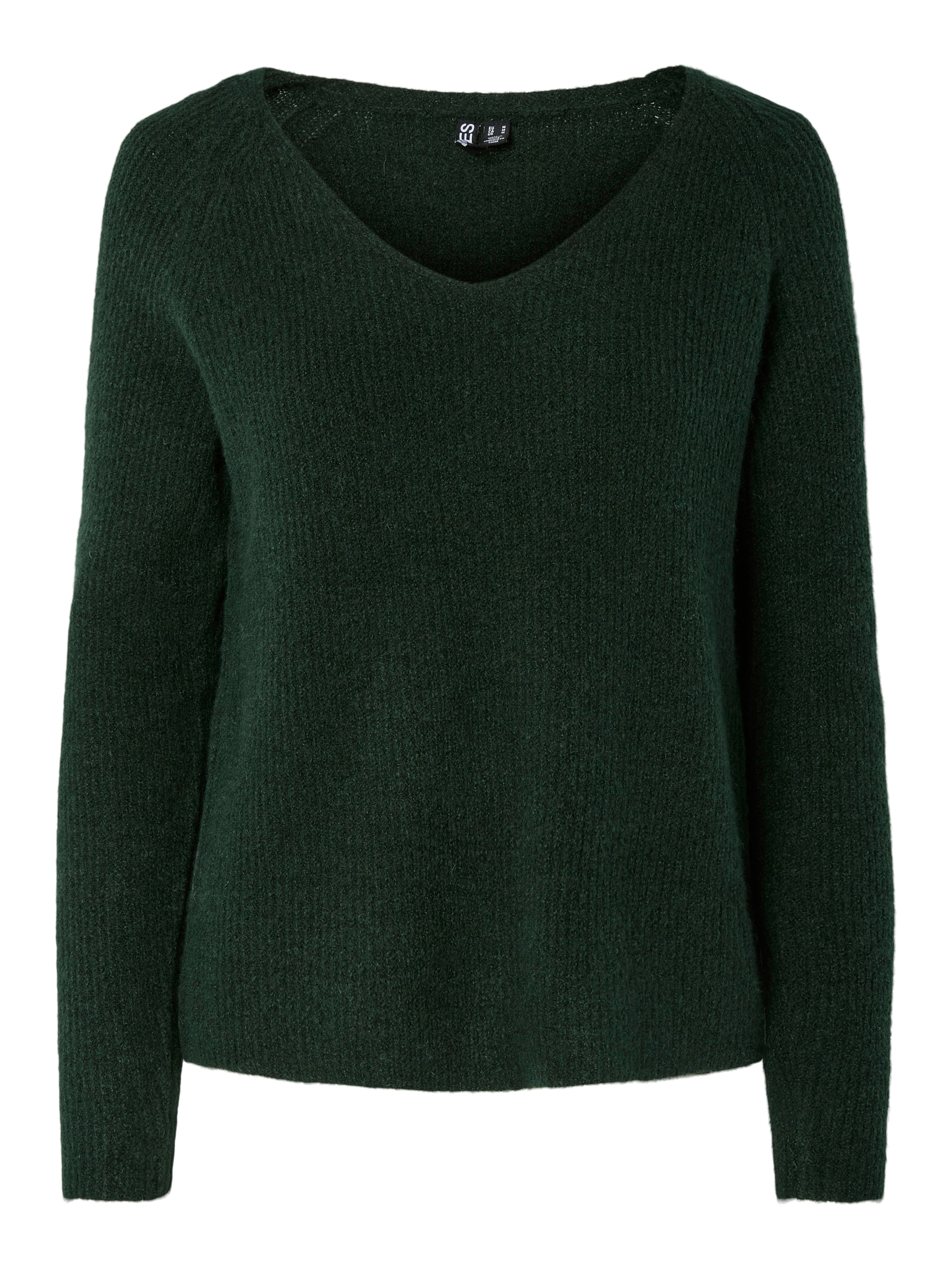 pieces V-Ausschnitt-Pullover "PCELLEN LS V-NECK KNIT NOOS BC", mit Wolle günstig online kaufen