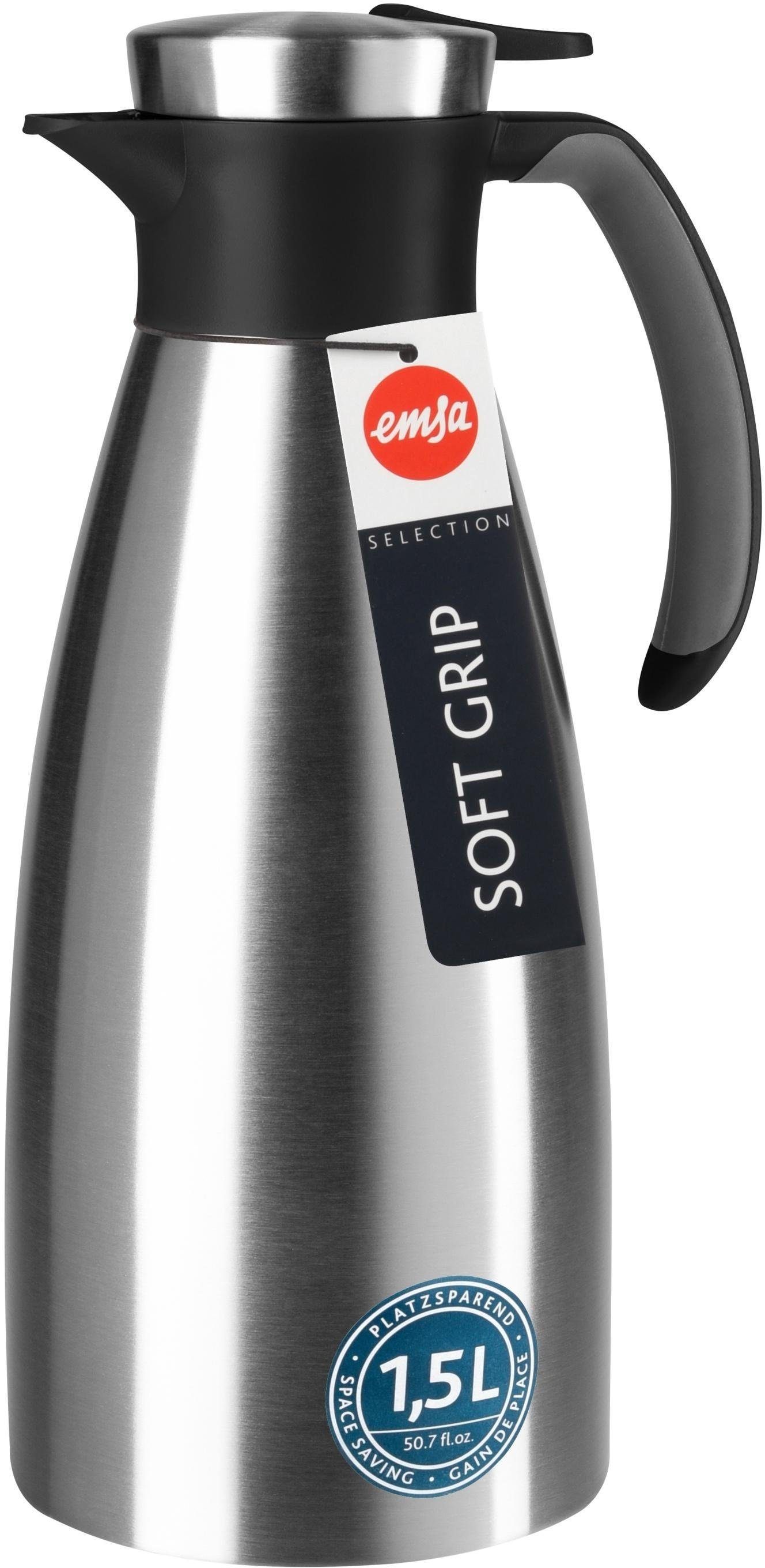 Emsa Isolierkanne "Soft Grip" 1,5 l 1 Stk. tlg. Quick Tip Verschluss, rutsc günstig online kaufen