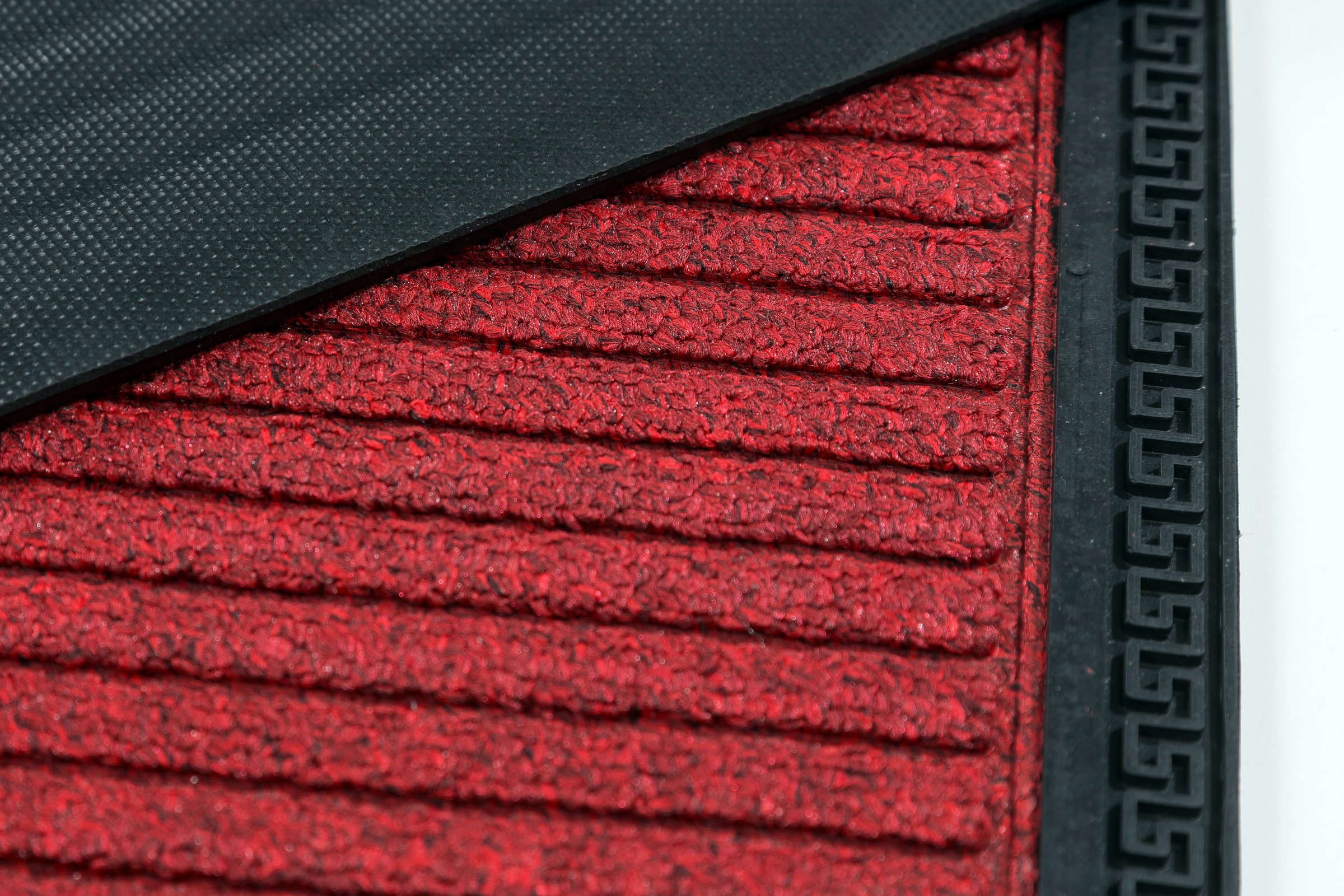 Fußmatte ASTRA "Border Star 1", rot, B:25cm H:8mm L:60cm, Gummi, Kunstfaser, Teppiche, Fußmatte, Türmatte, Schmutzfangmatte, In -und Outdoor geeignet 3