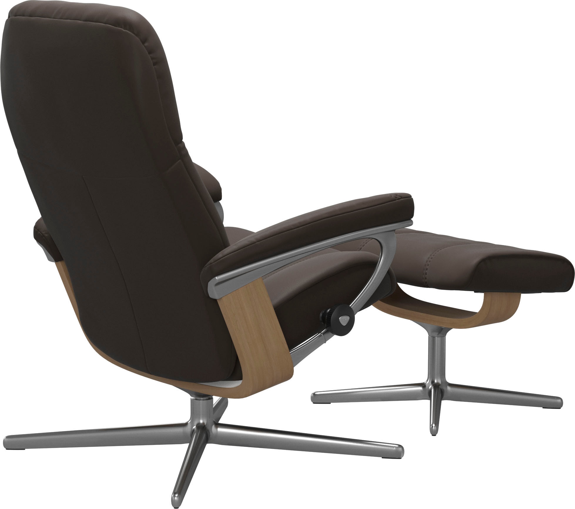 Stressless® Fußhocker »Consul« mit Cross Base, Größe S, M & L, Holzakzent Eiche