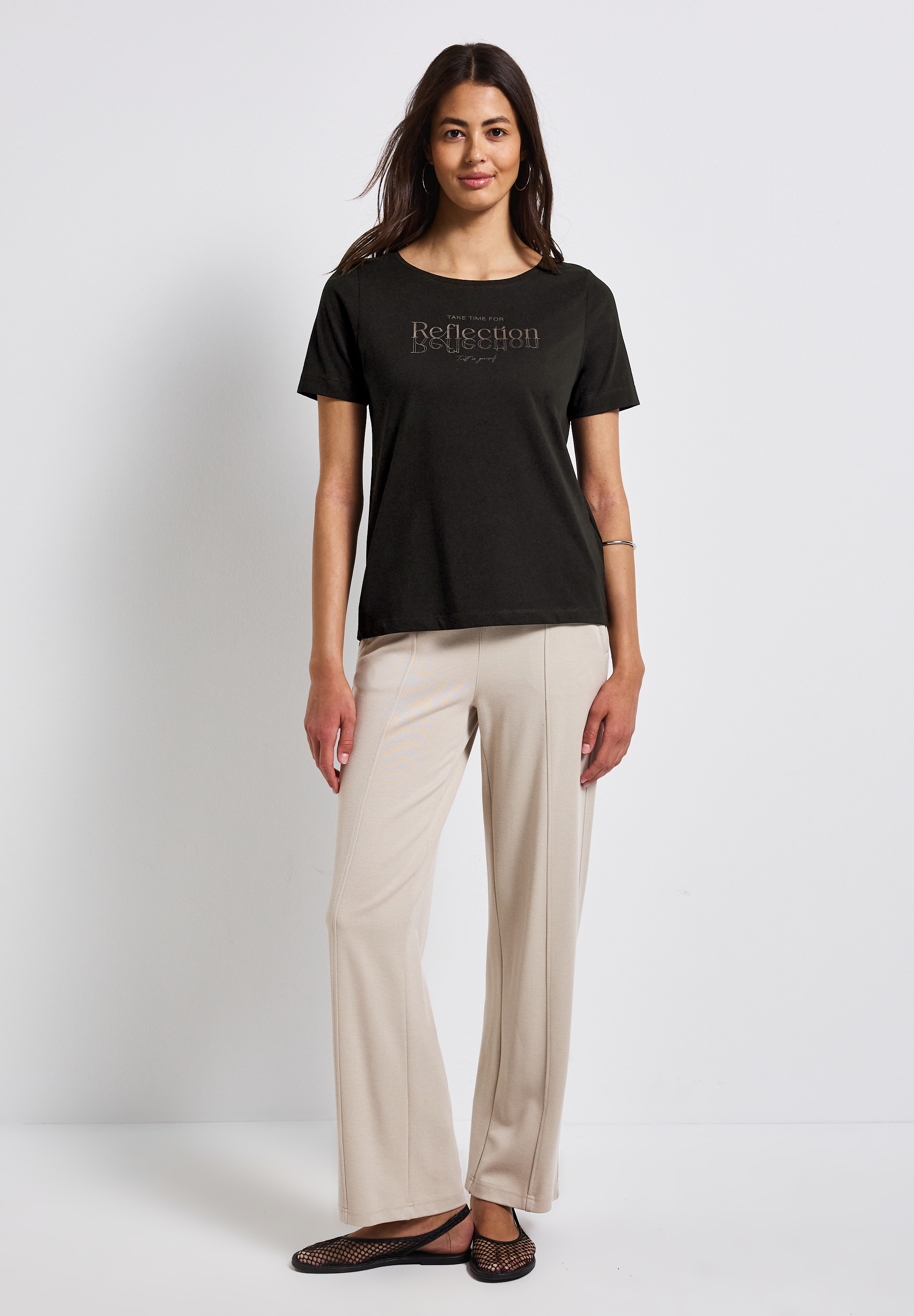 STREET ONE T-Shirt, aus reiner Baumwolle