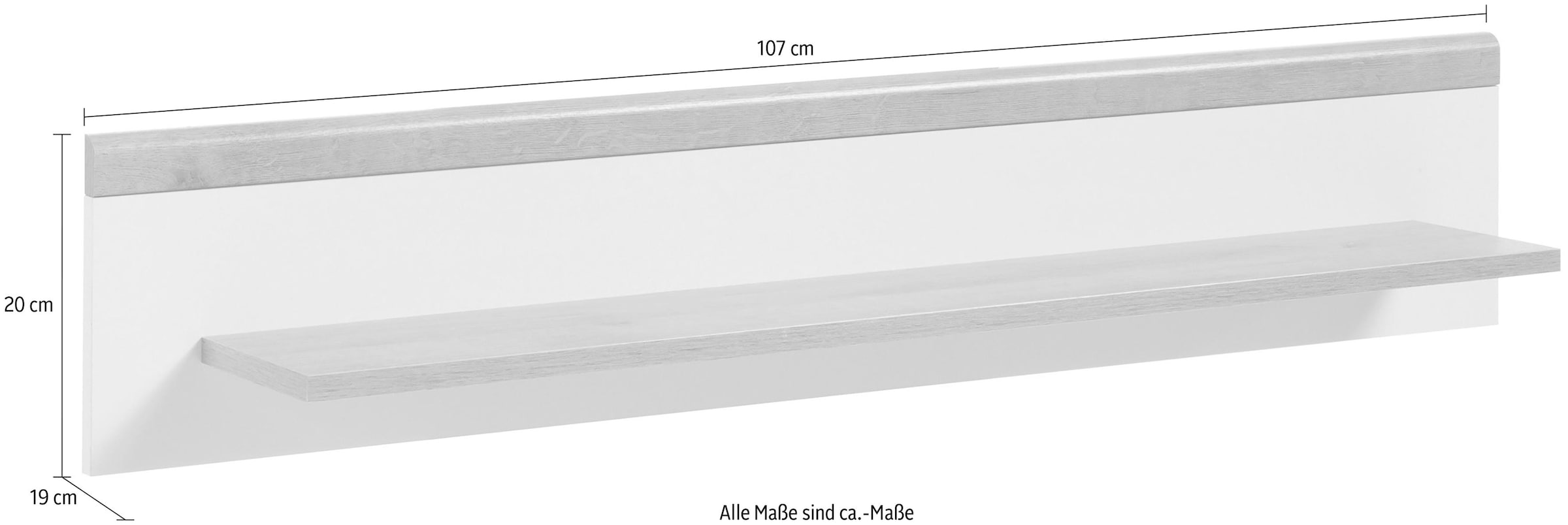 andas Wandboard »Merle«, Scandi Design, Breite 107 cm