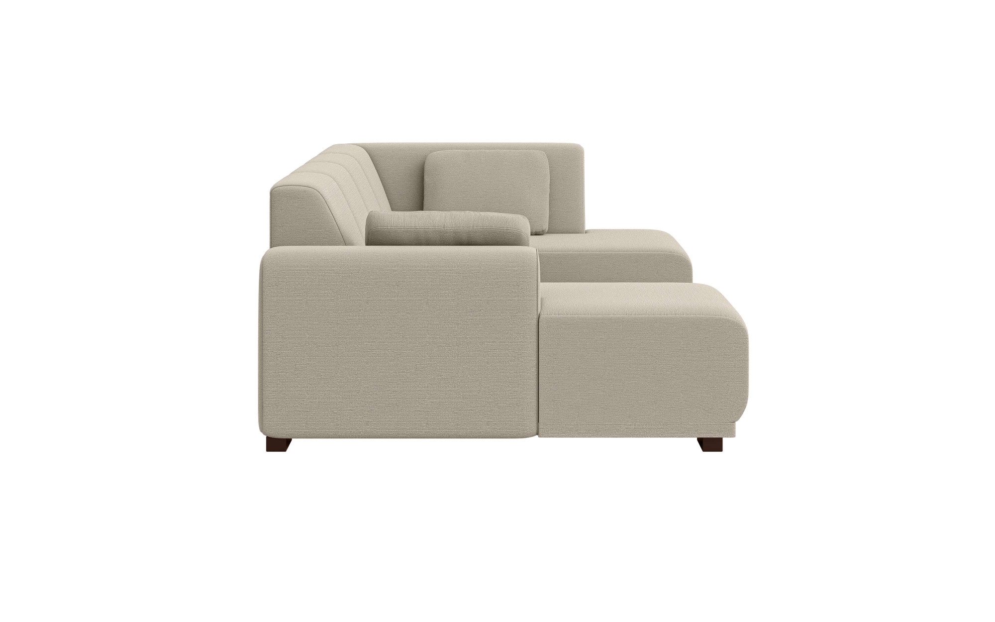 Home affaire Wohnlandschaft »BORNHOLM U-Form mit Recamiere rechts/links, B/T/H: 300/162/85 cm«, U-Form mit Wellenunterfederung, Recamiere rechts oder links bestellbar