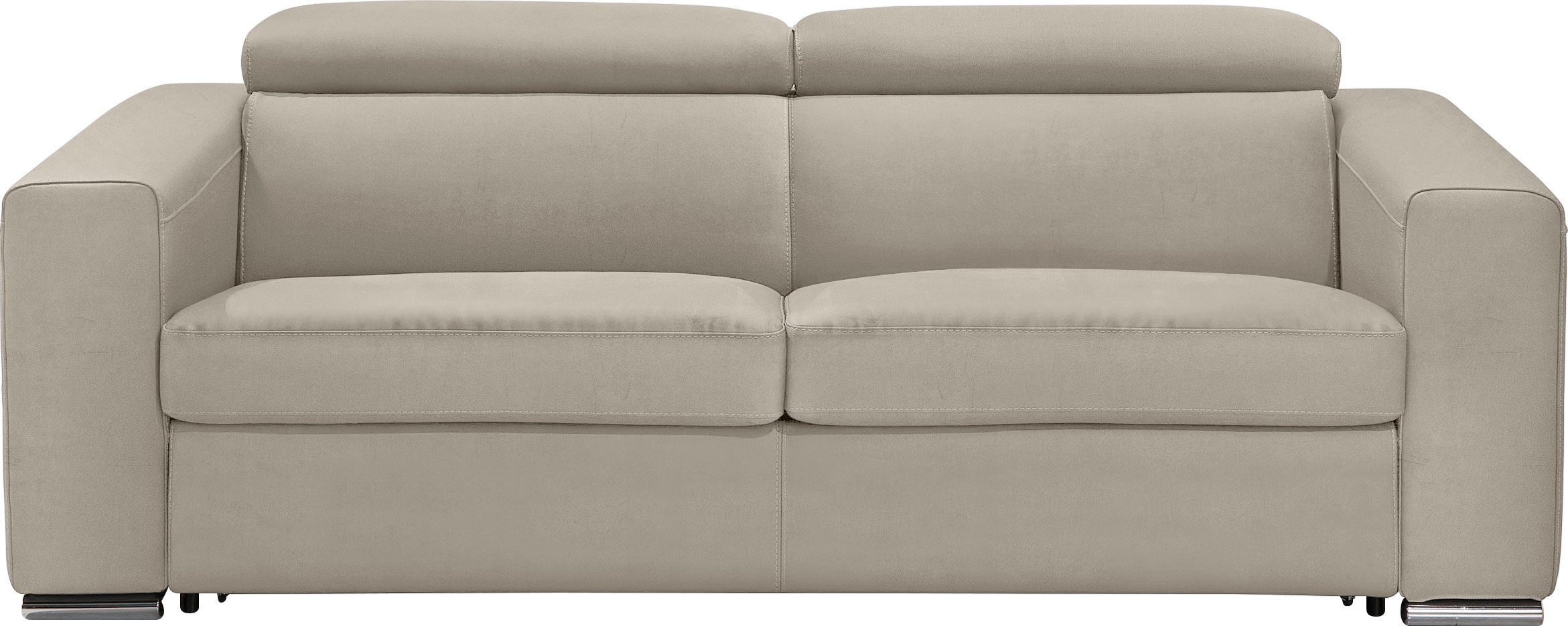 Egoitaliano Schlafsofa "Cabiria, Design und super Sitz- und Liegekomfort", Sofa inkl. Schlaffunktion, Kopfteile verstell