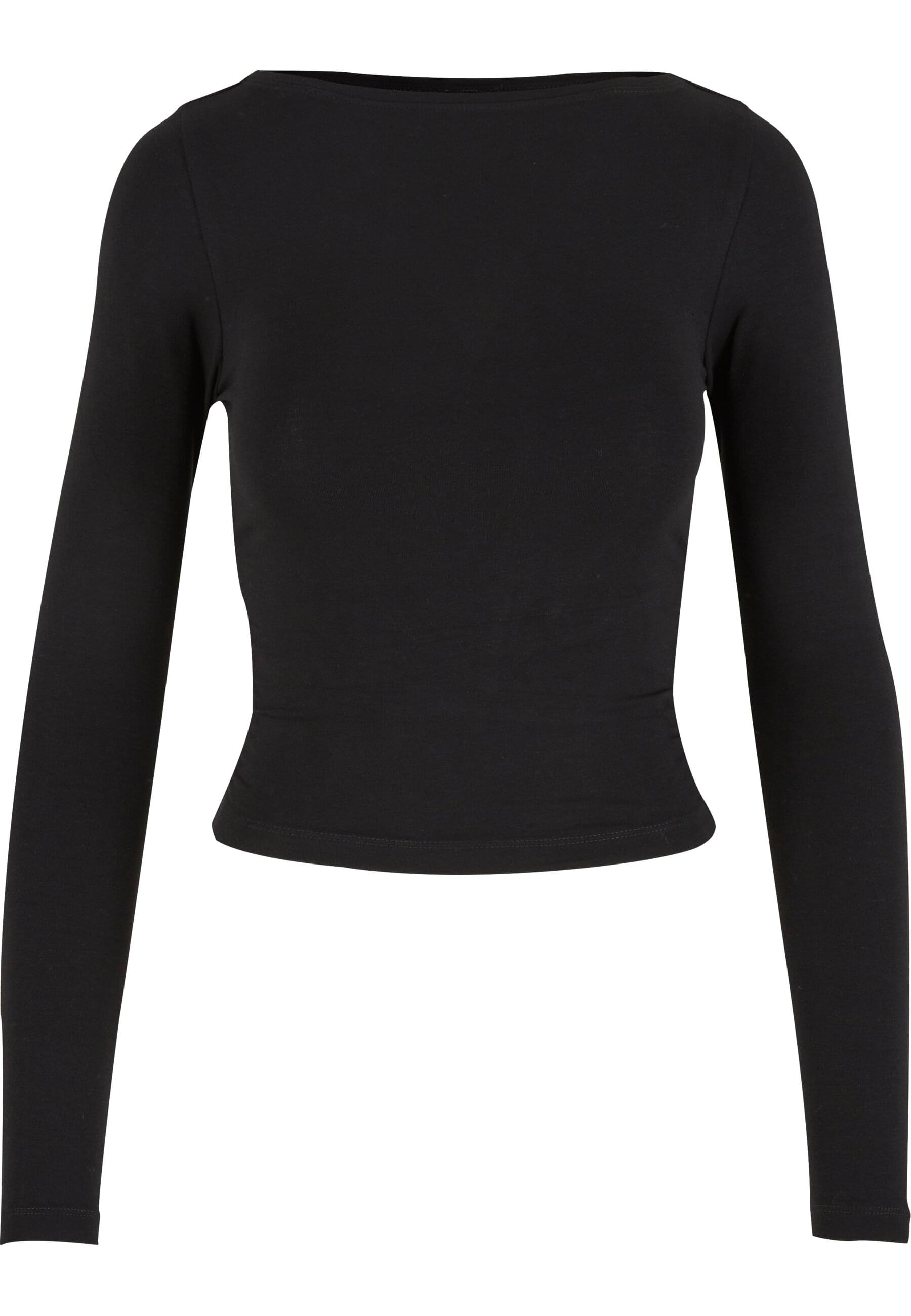 URBAN CLASSICS Longsleeve »Urban Classics Ladies Ruffled Super Slim Longsleeve 2-Pack«, (1 tlg.)