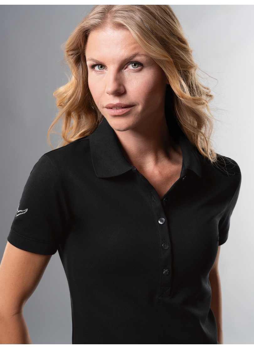 Thumbnail - Trigema Poloshirt "TRIGEMA Poloshirt mit Kristallsteinen", (1 tlg.)